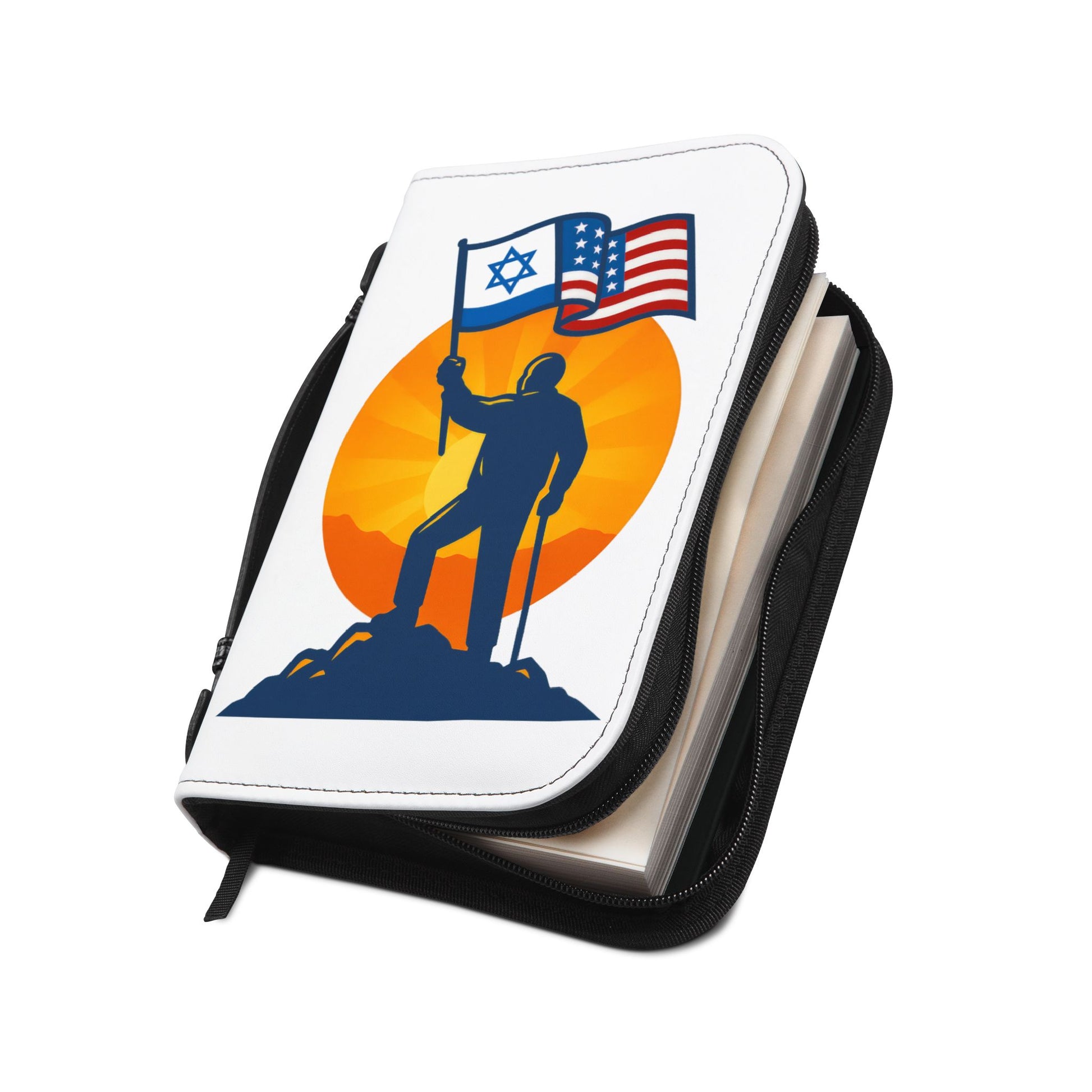 Grandpa Stands for Freedom Bible Cover - American Zionist
