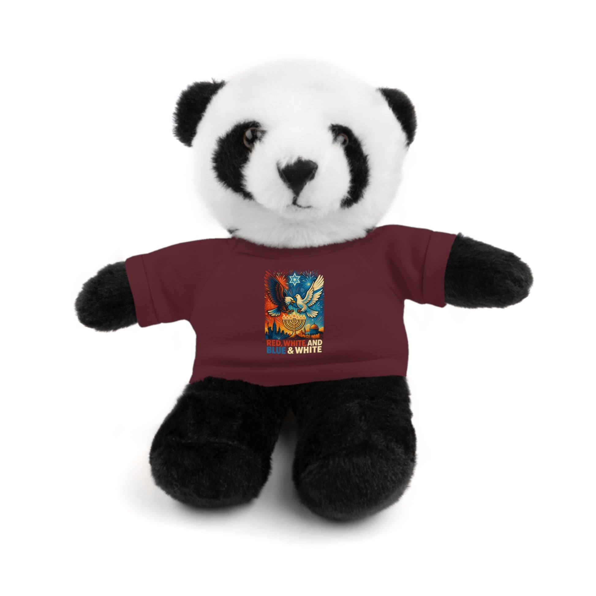 Red White and Blue Stuffed Animals with Tee - American Zionist