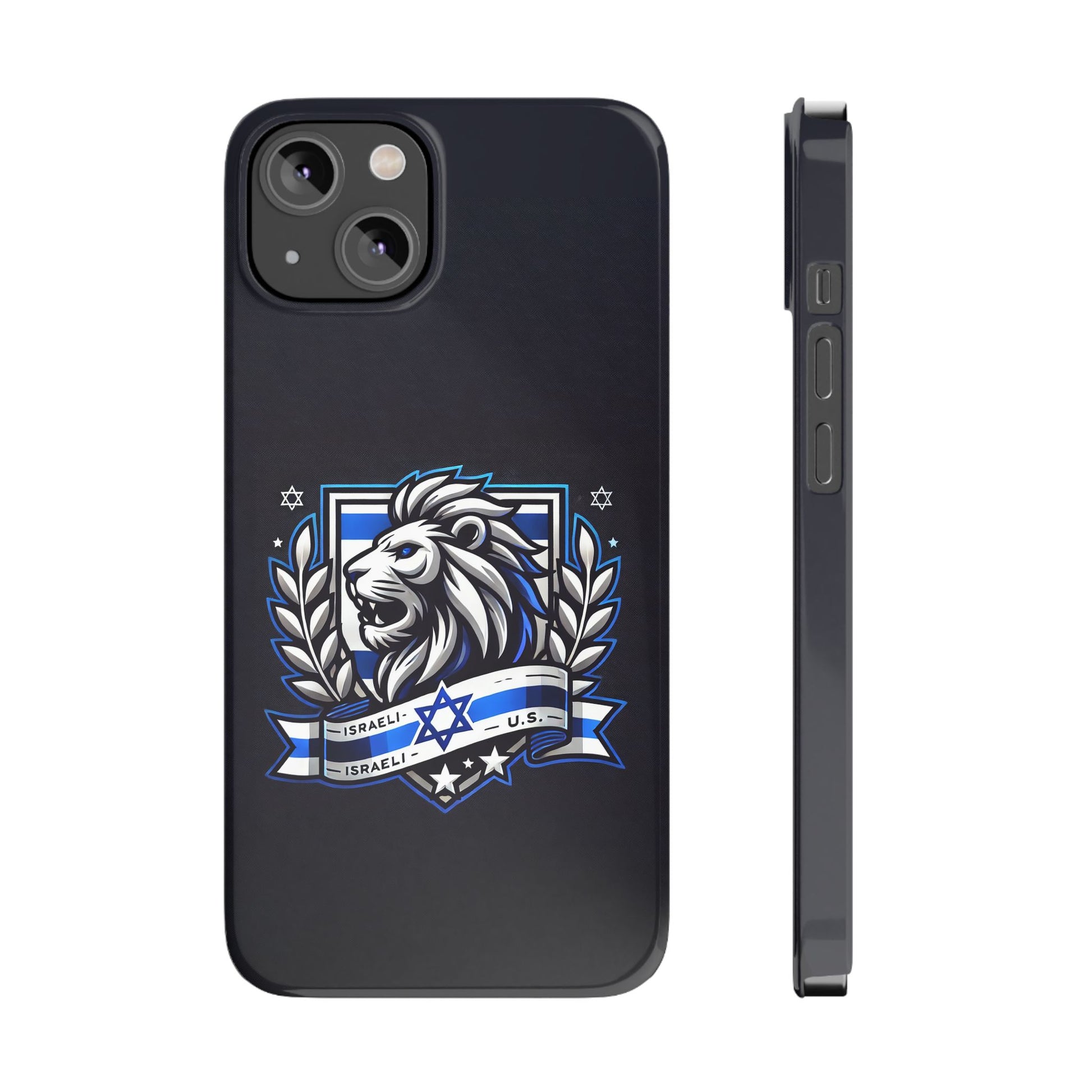 Lion of Judah Crest Slim Phone Cases - American Zionist