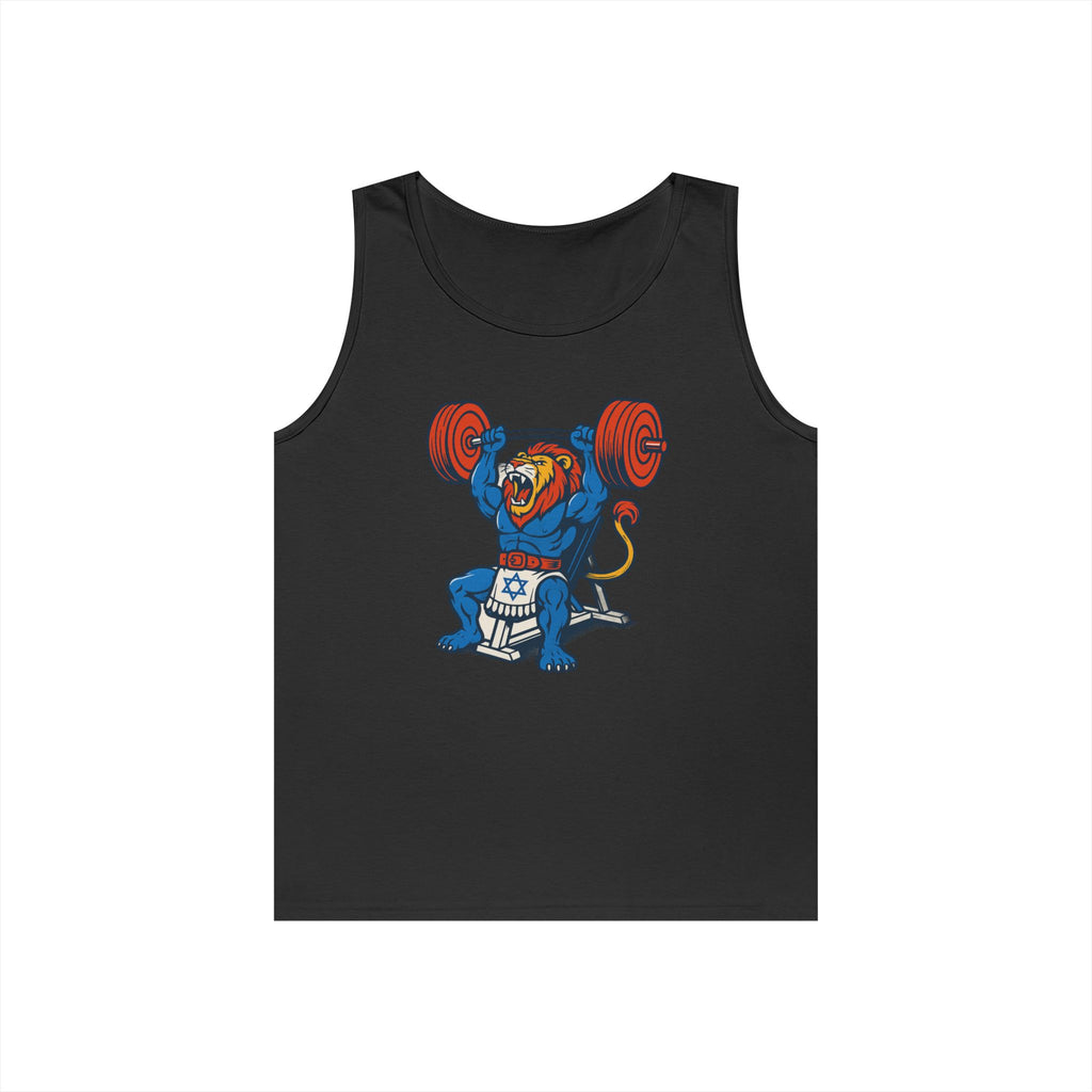 Swole Lion Tank Top Unisex Heavy Cotton Tank Top - American Zionist