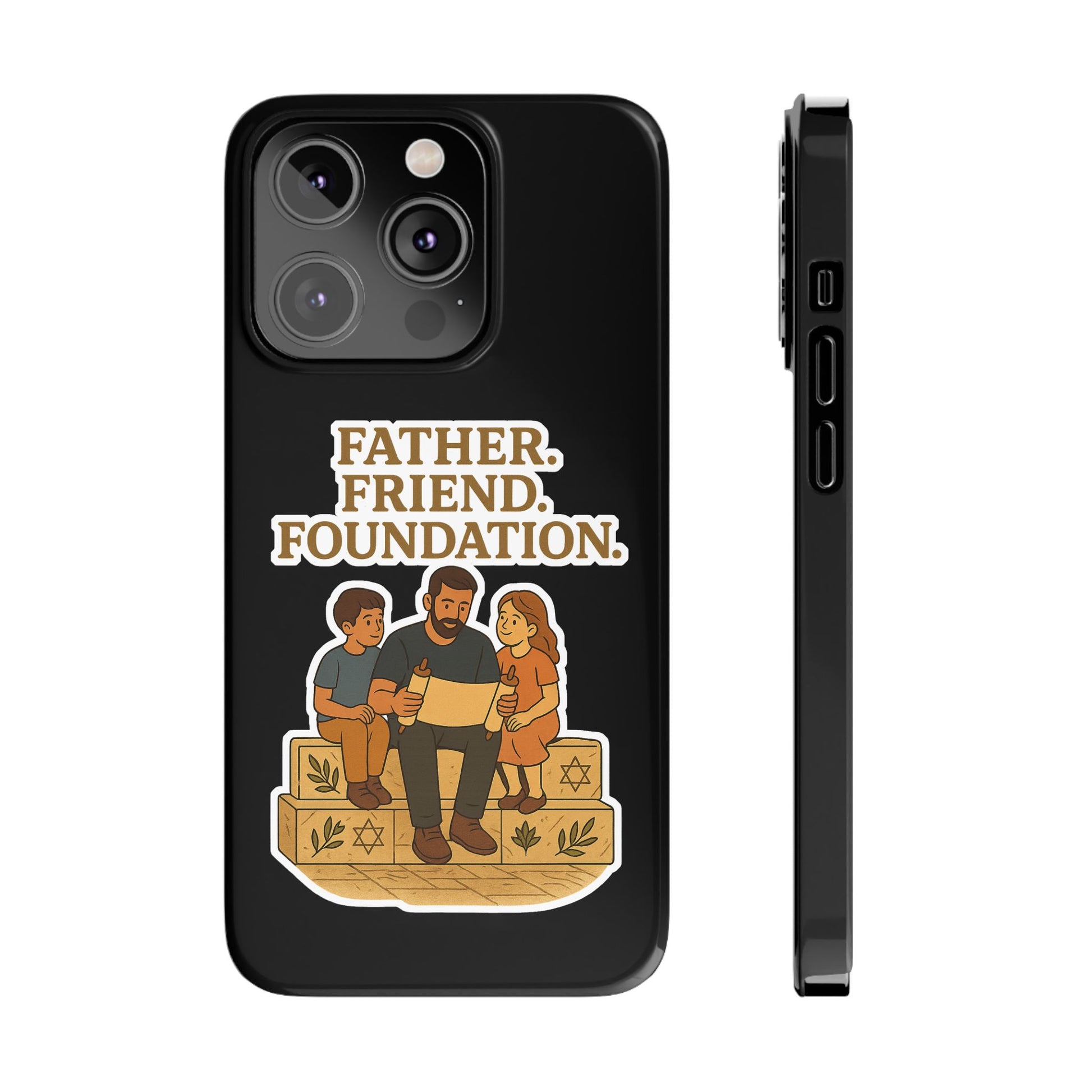 Father Friend Foundation Slim Phone Cases - American Zionist