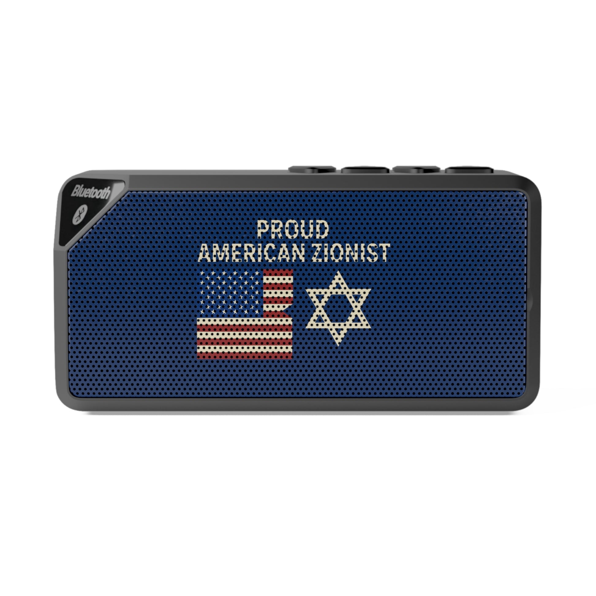 Blue Proud American Zionist Jabba Bluetooth Speaker - American Zionist