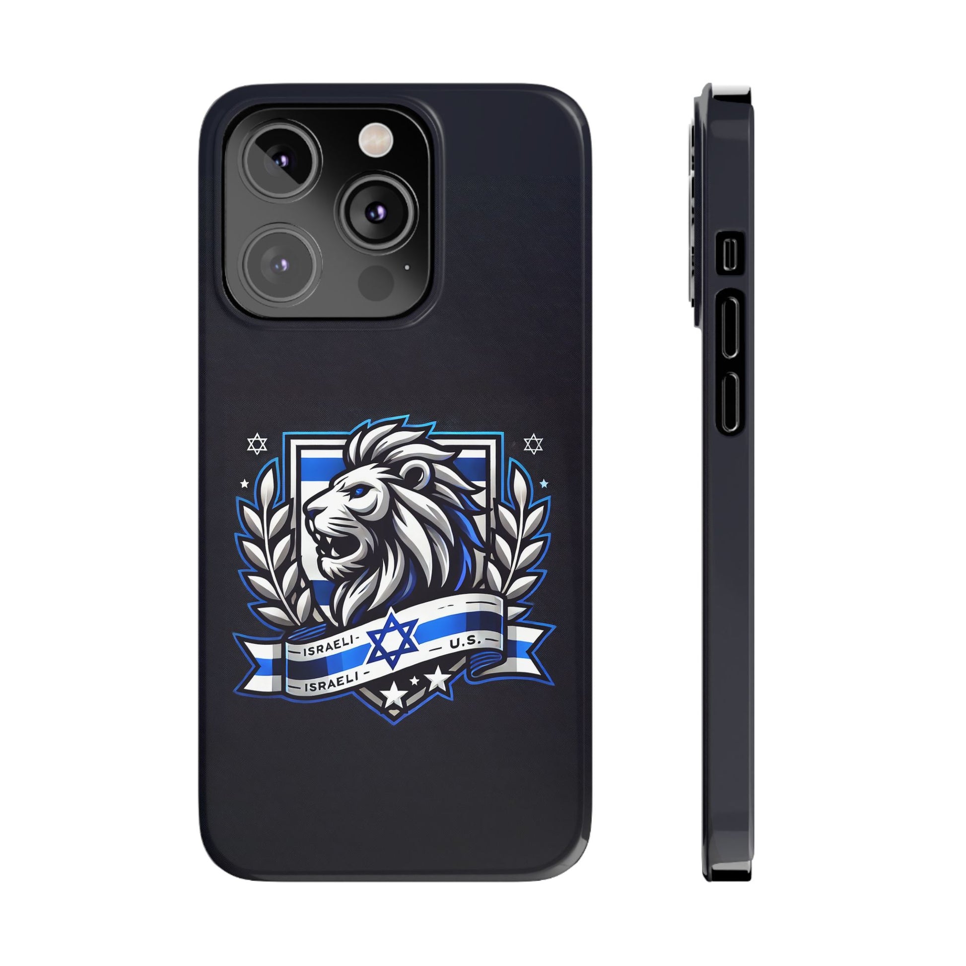 Lion of Judah Crest Slim Phone Cases - American Zionist