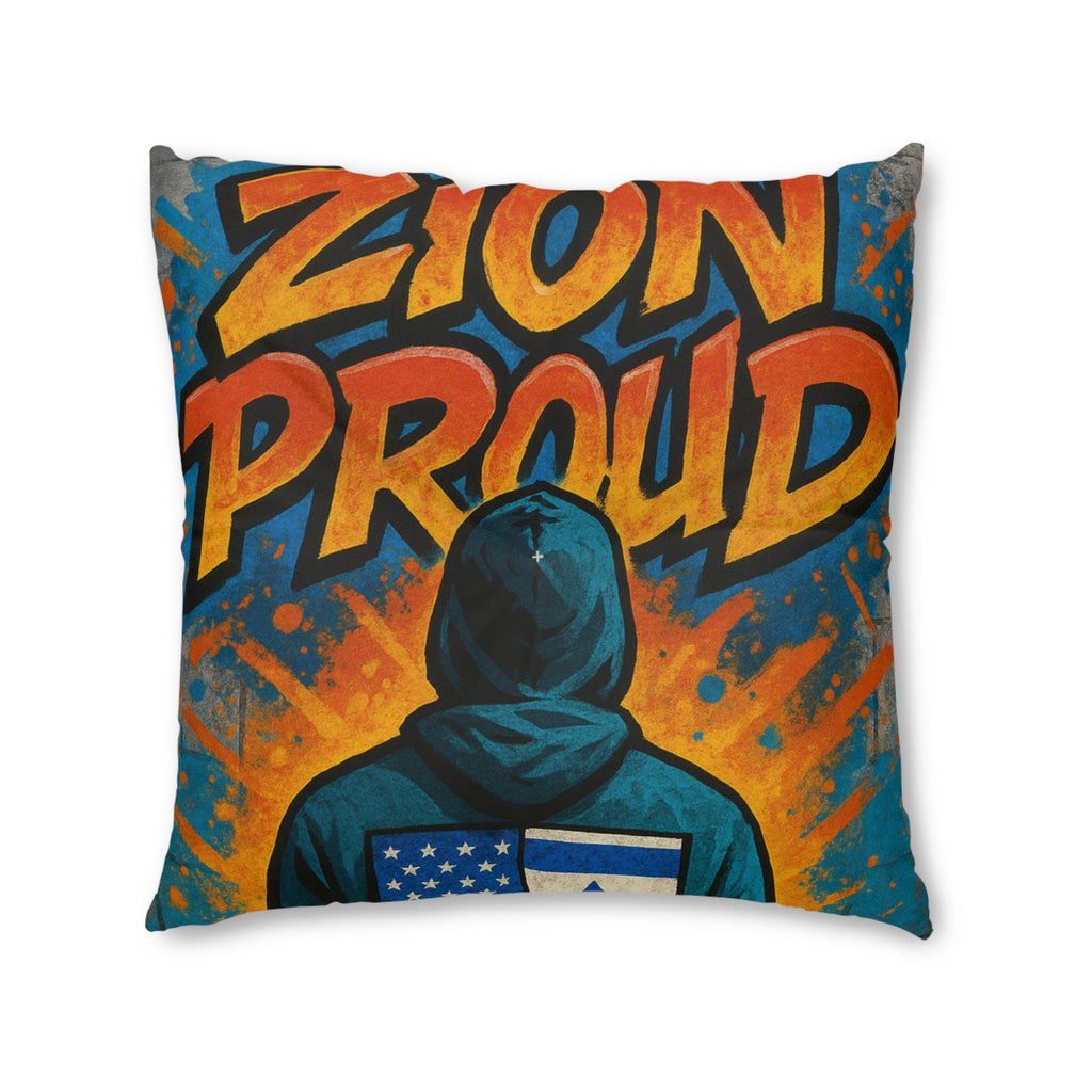 Zion Proud Tufted Floor Pillow, Square - American Zionist