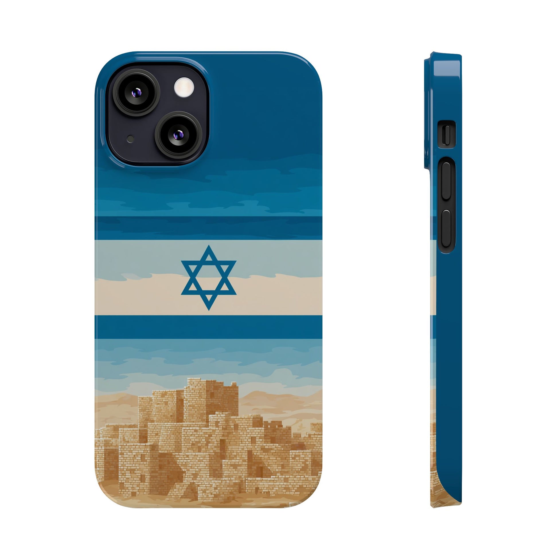 Israel Sand City Slim Phone Cases - American Zionist