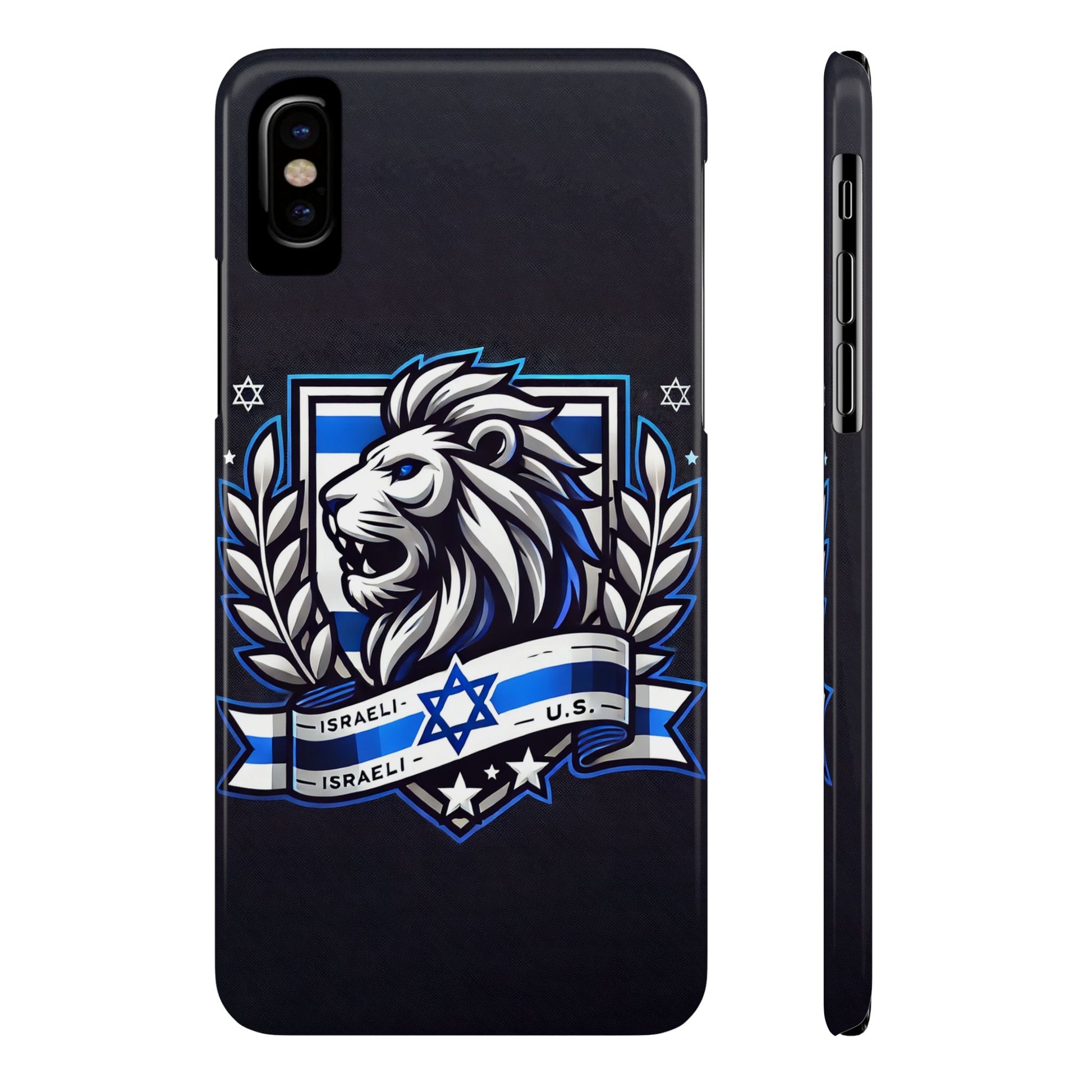 Lion of Judah Crest Slim Phone Cases - American Zionist