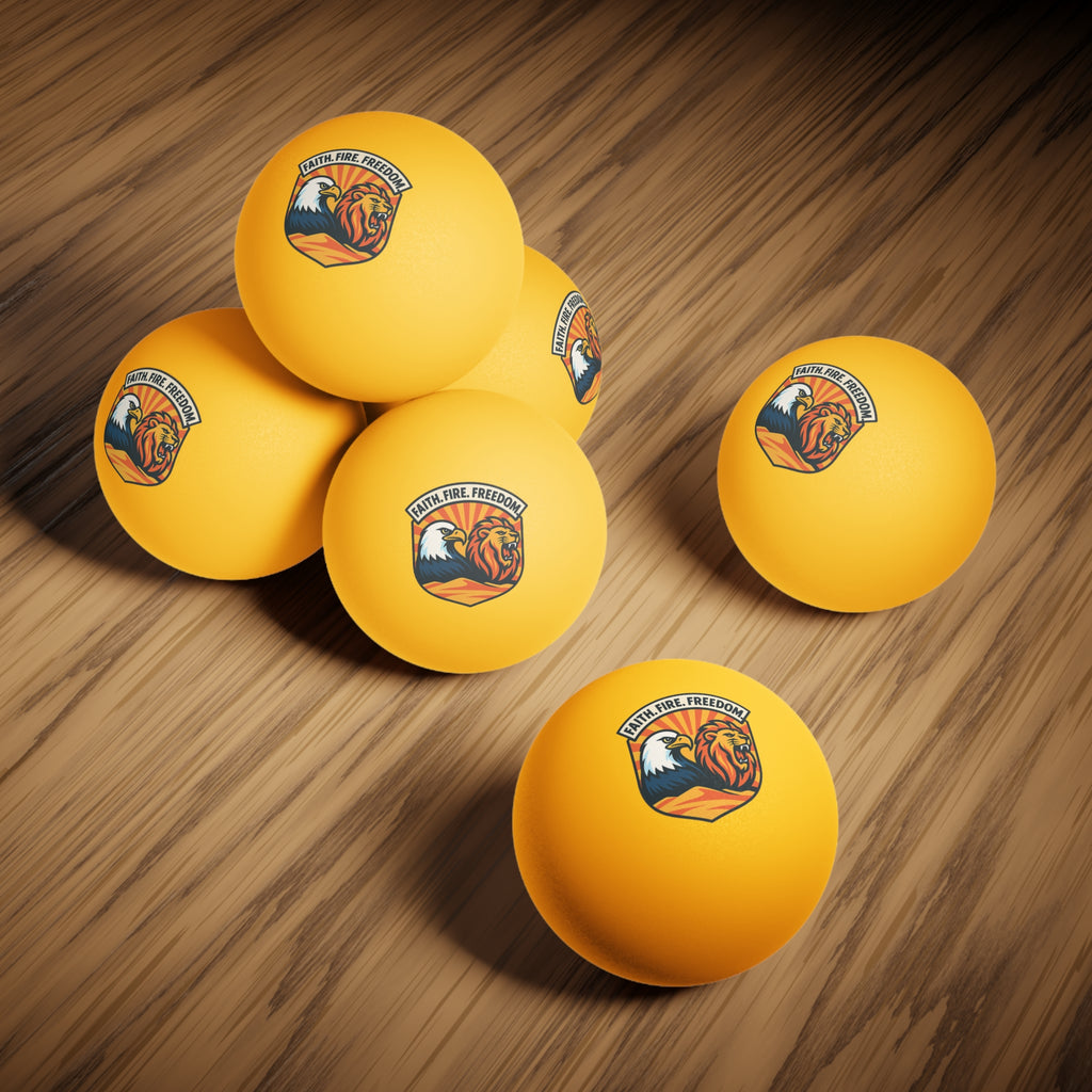 Lions Eagles Rise Ping Pong Balls, 6 pcs - American Zionist