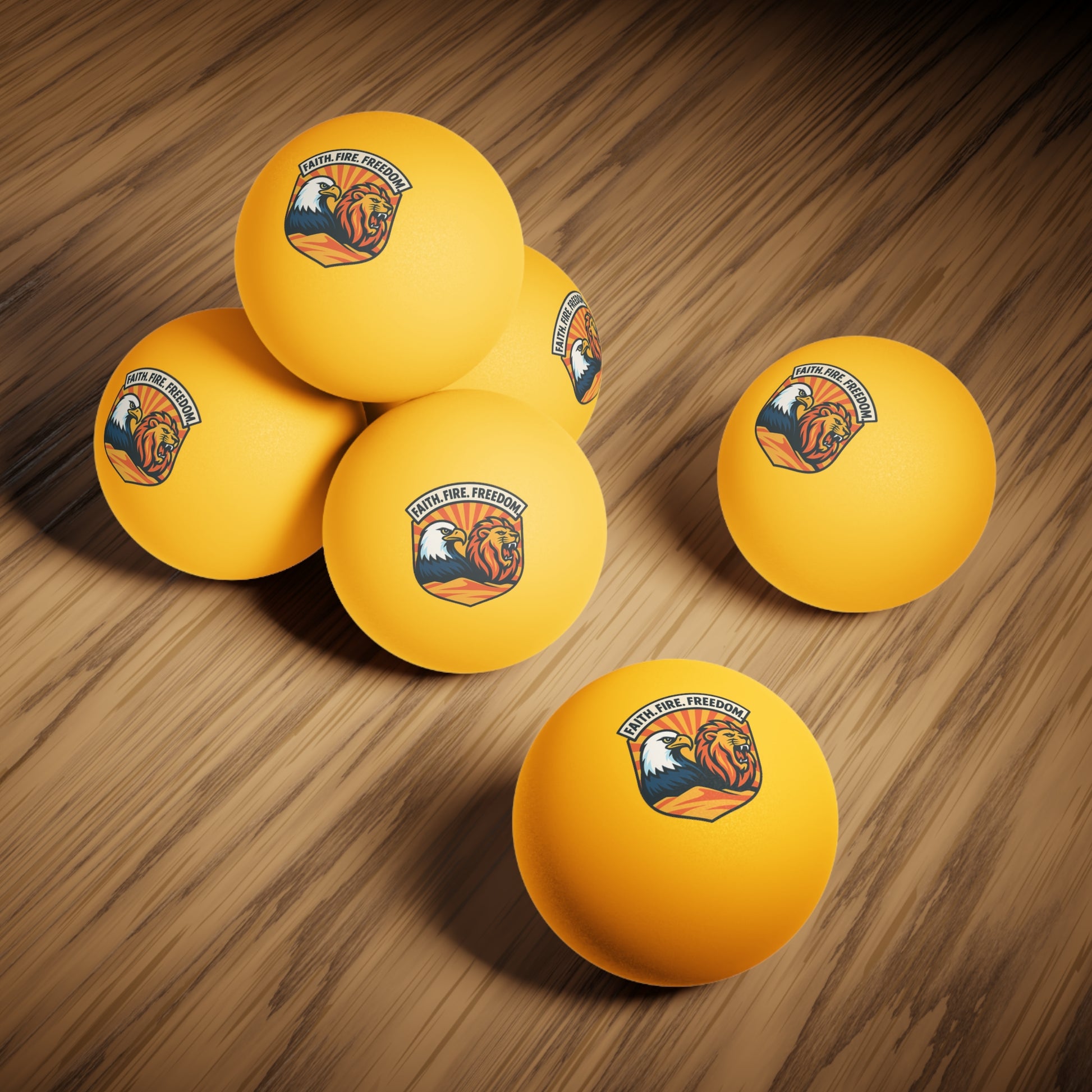 Lions Eagles Rise Ping Pong Balls, 6 pcs - American Zionist