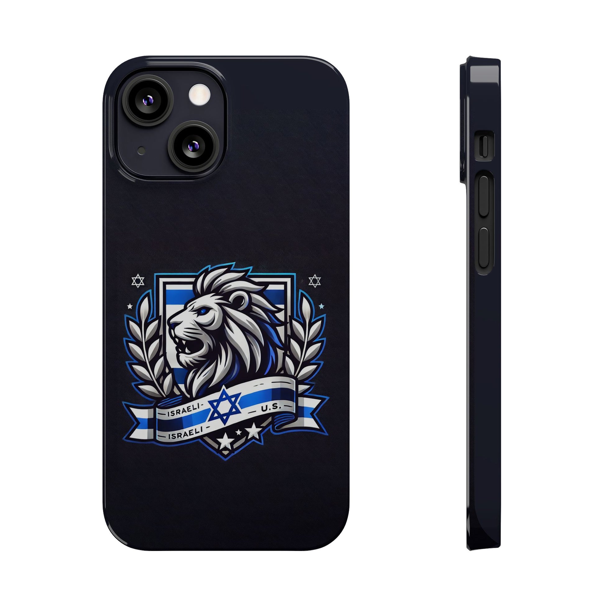 Lion of Judah Crest Slim Phone Cases - American Zionist
