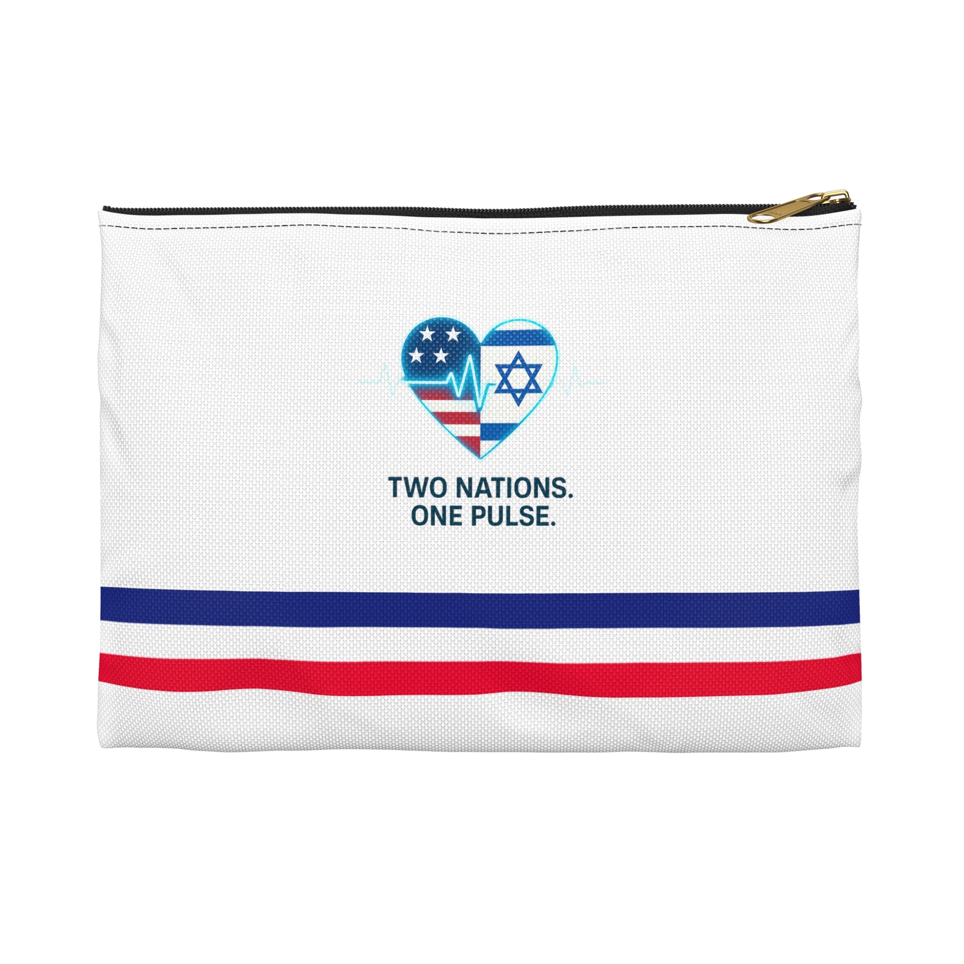 Two Nations. One Pulse Accessory Pouch - American Zionist