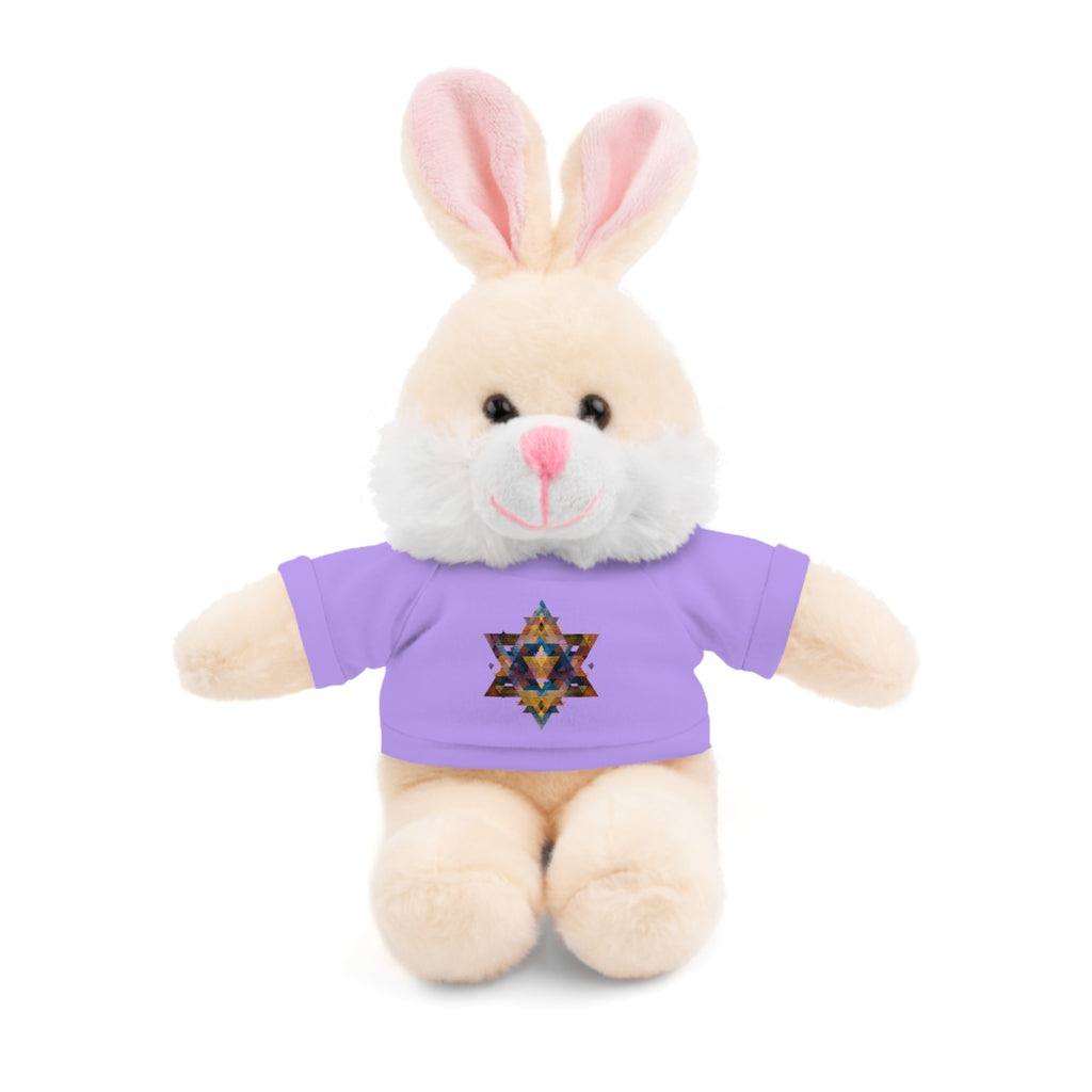 Star Of David Geometric Stuffed Animals with Tee - American Zionist