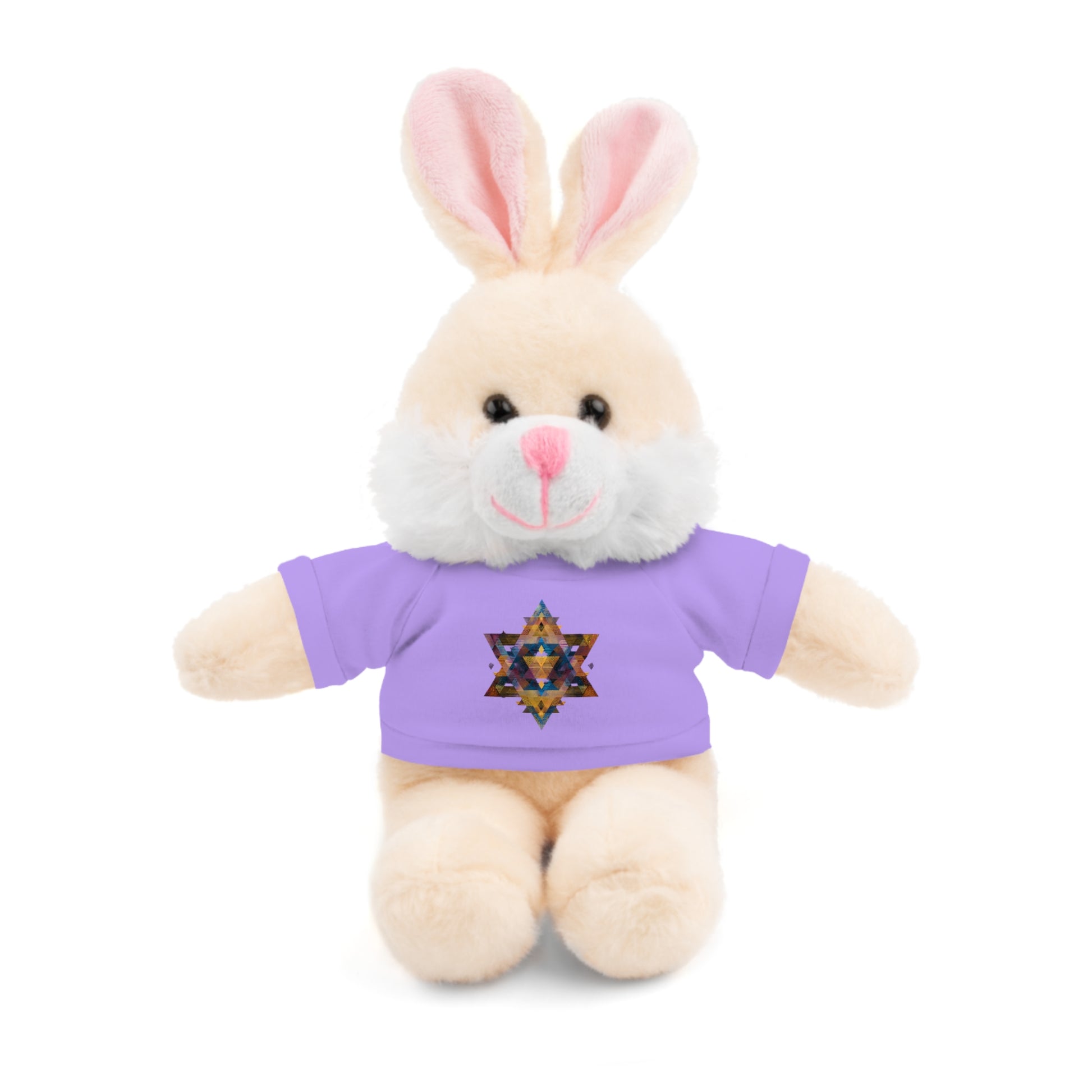 Star Of David Geometric Stuffed Animals with Tee - American Zionist