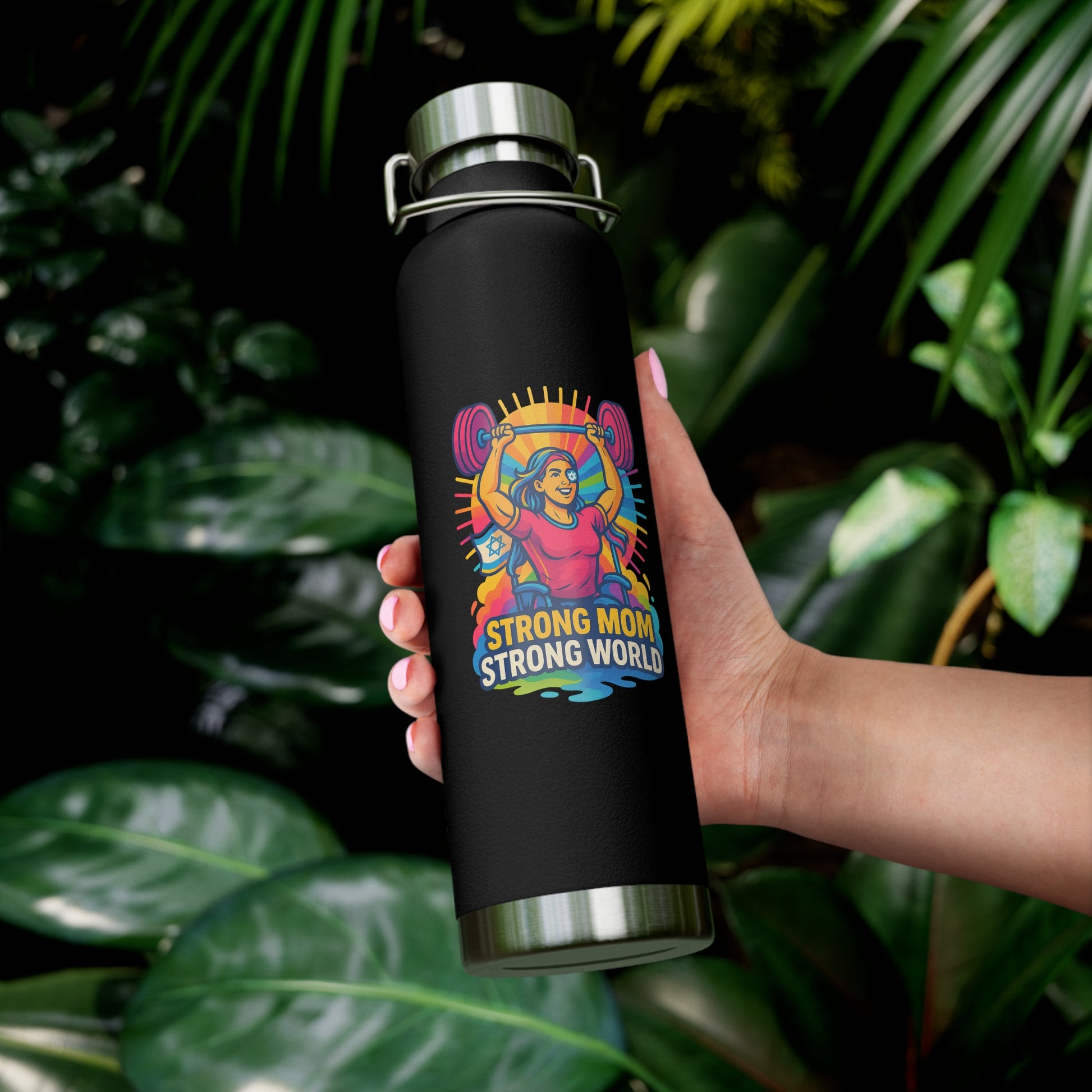 Strong Mom Copper Vacuum Insulated Bottle, 22oz - American Zionist