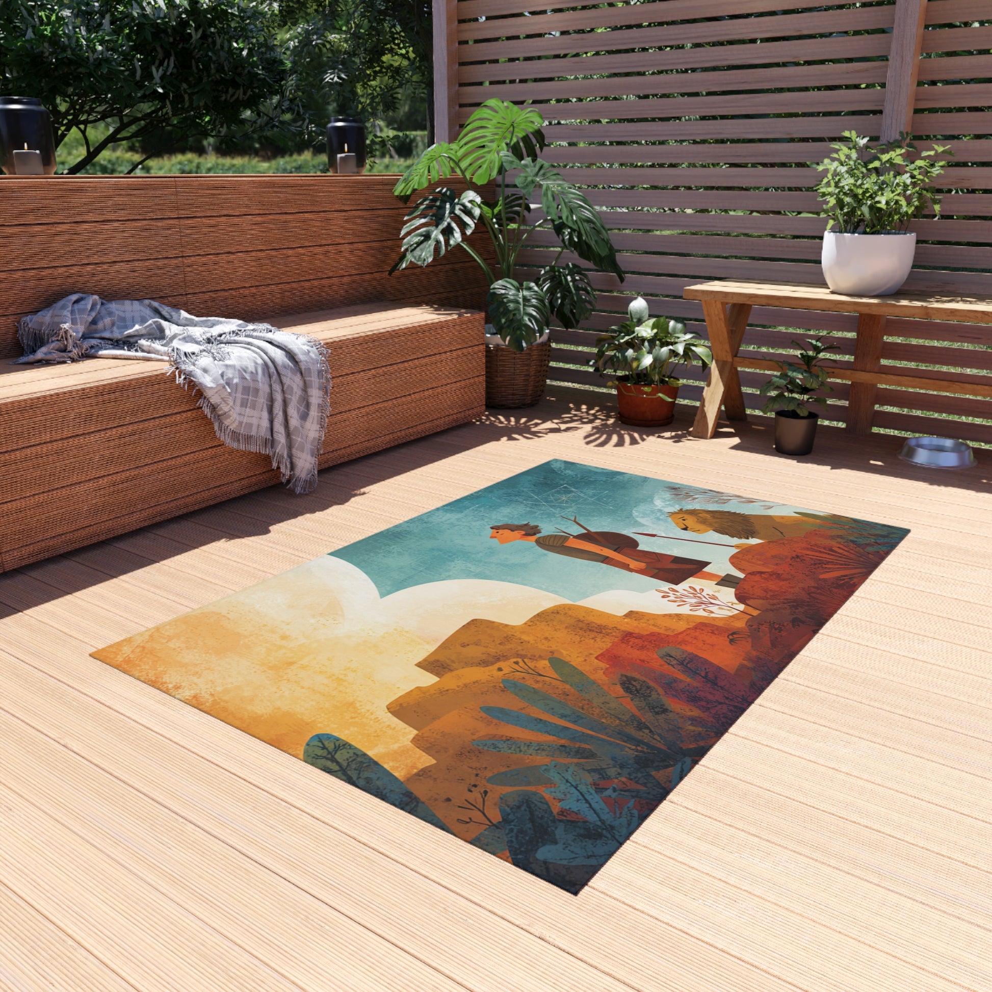 Jerusalem Adventurer Outdoor Rug - American Zionist