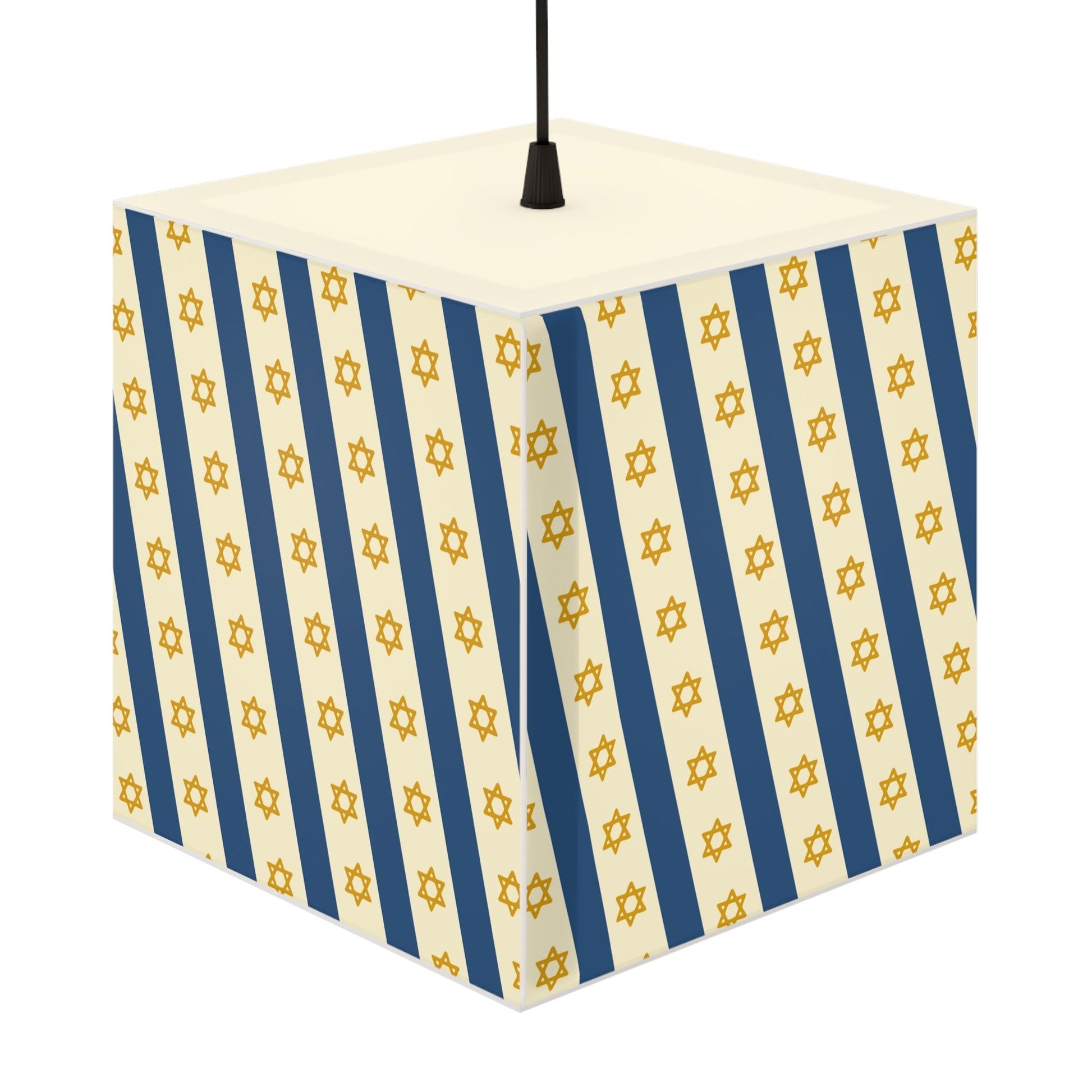 Israel Regalia Stripe Light Cube Lamp - American Zionist