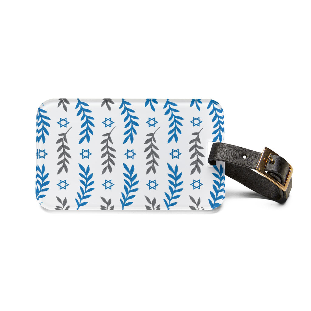 Olive and Shield Luggage Tag - American Zionist