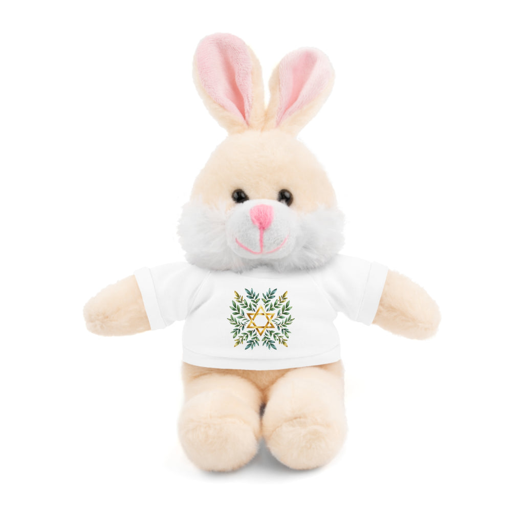 Star Of David Wreath Stuffed Animals with Tee - American Zionist