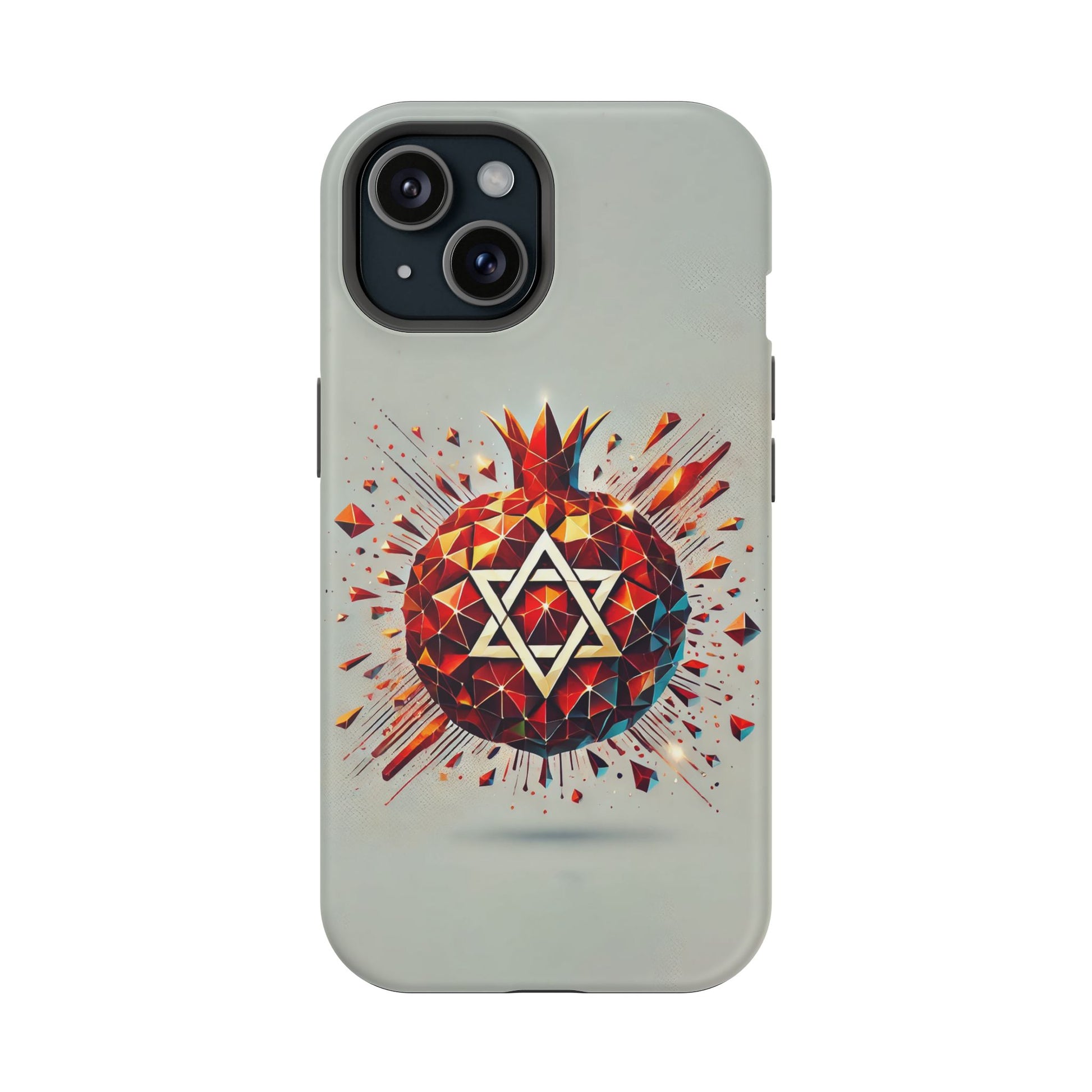 Pomegranate Star of David Magnetic Tough Cases - American Zionist