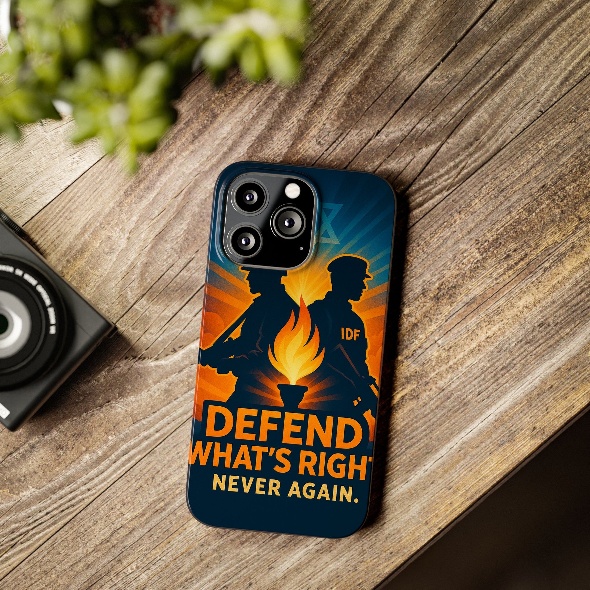Defend What's Right Slim Phone Cases - American Zionist