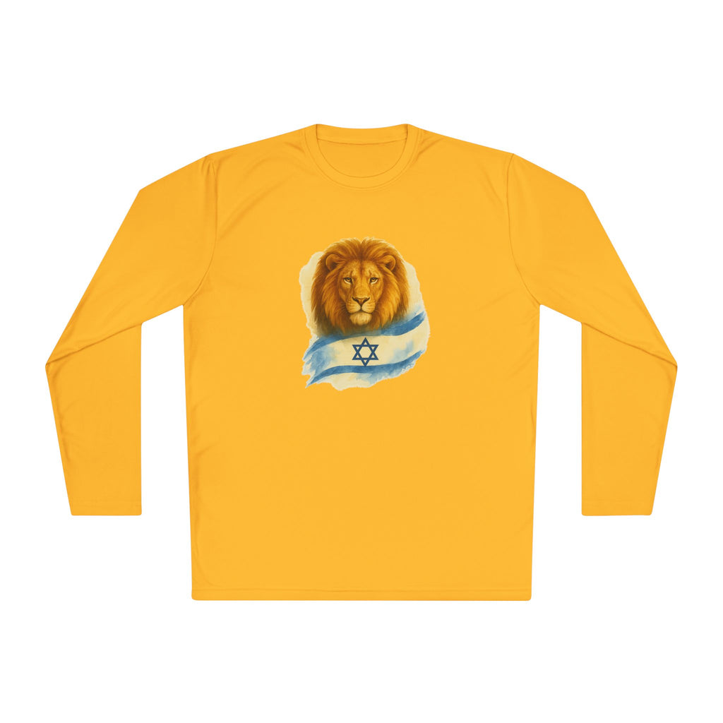 Lion Of Israel Unisex Lightweight Long Sleeve Tee - American Zionist