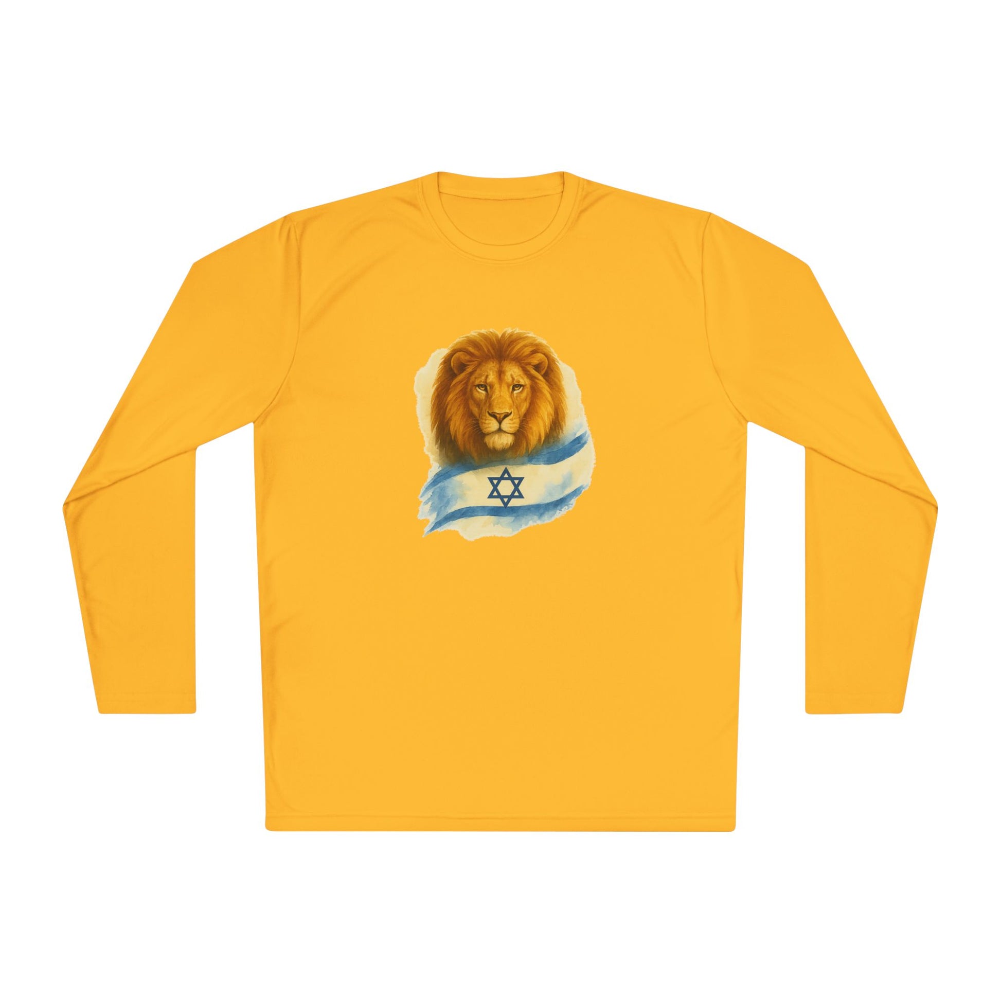 Lion Of Israel Unisex Lightweight Long Sleeve Tee - American Zionist
