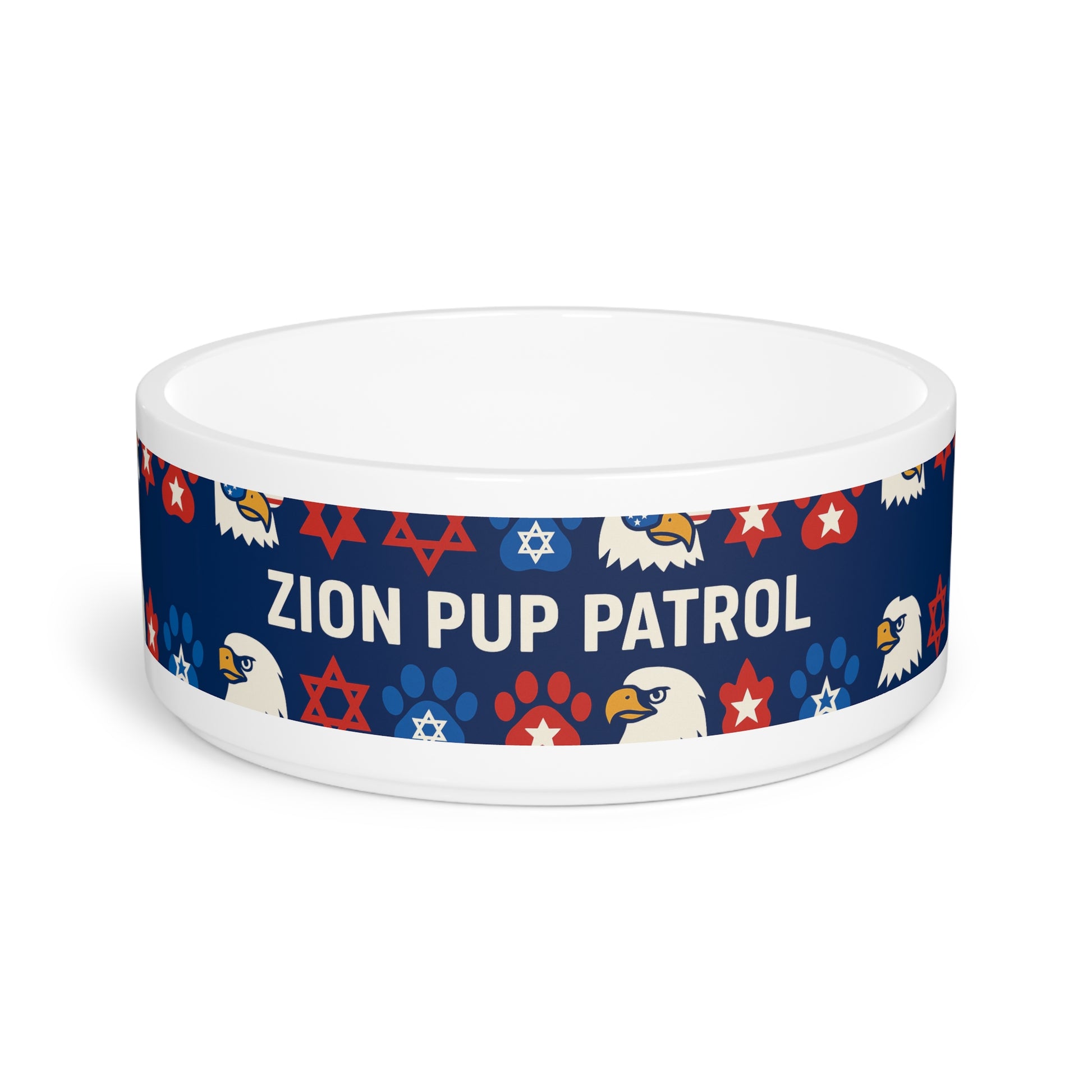 Zion Pup Patrol Pet Bowl 16oz - American Zionist