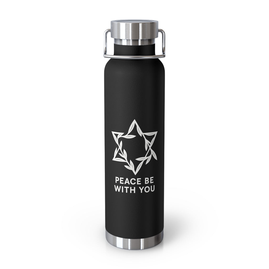 Peacewoven Star Copper Vacuum Insulated Bottle, 22oz - American Zionist