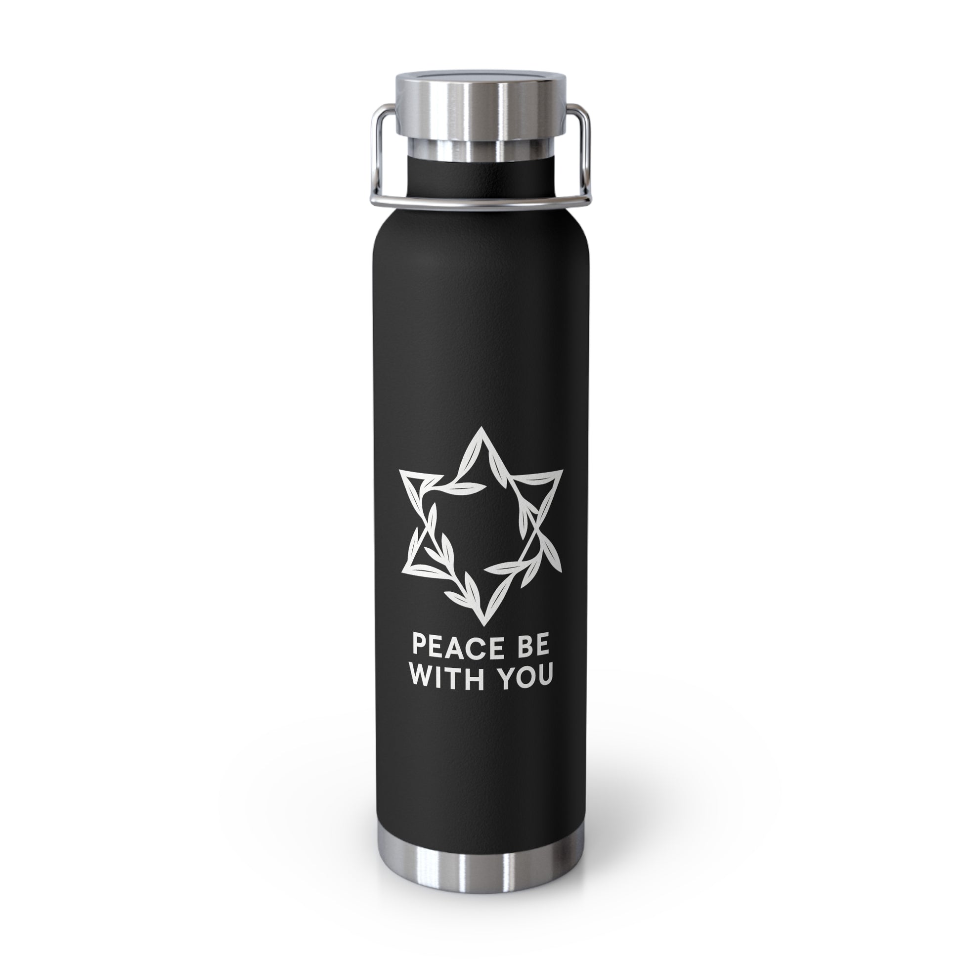 Peacewoven Star Copper Vacuum Insulated Bottle, 22oz - American Zionist