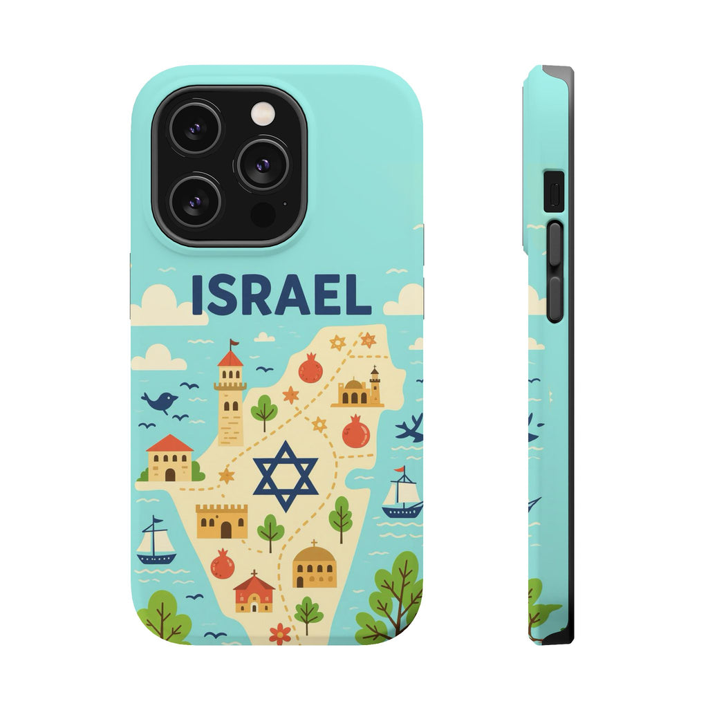 Map of Israel Magnetic Tough Cases - American Zionist