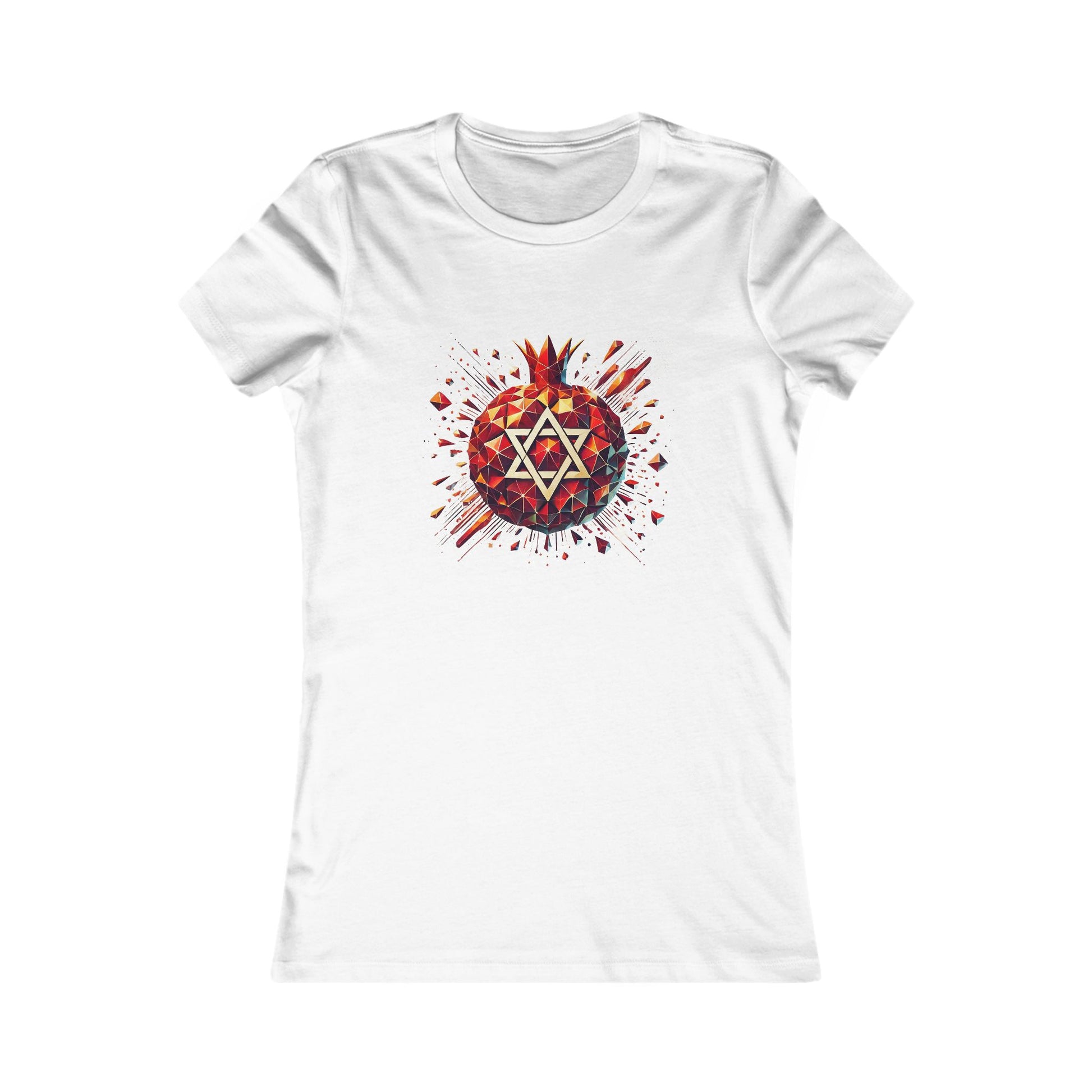 Pomegranate Star of David Women's Favorite Tee - American Zionist