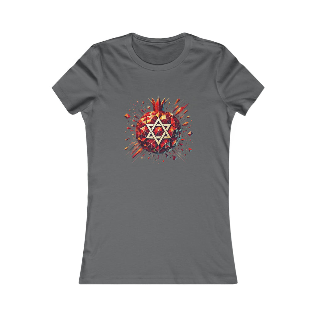 Pomegranate Star of David Women's Favorite Tee - American Zionist