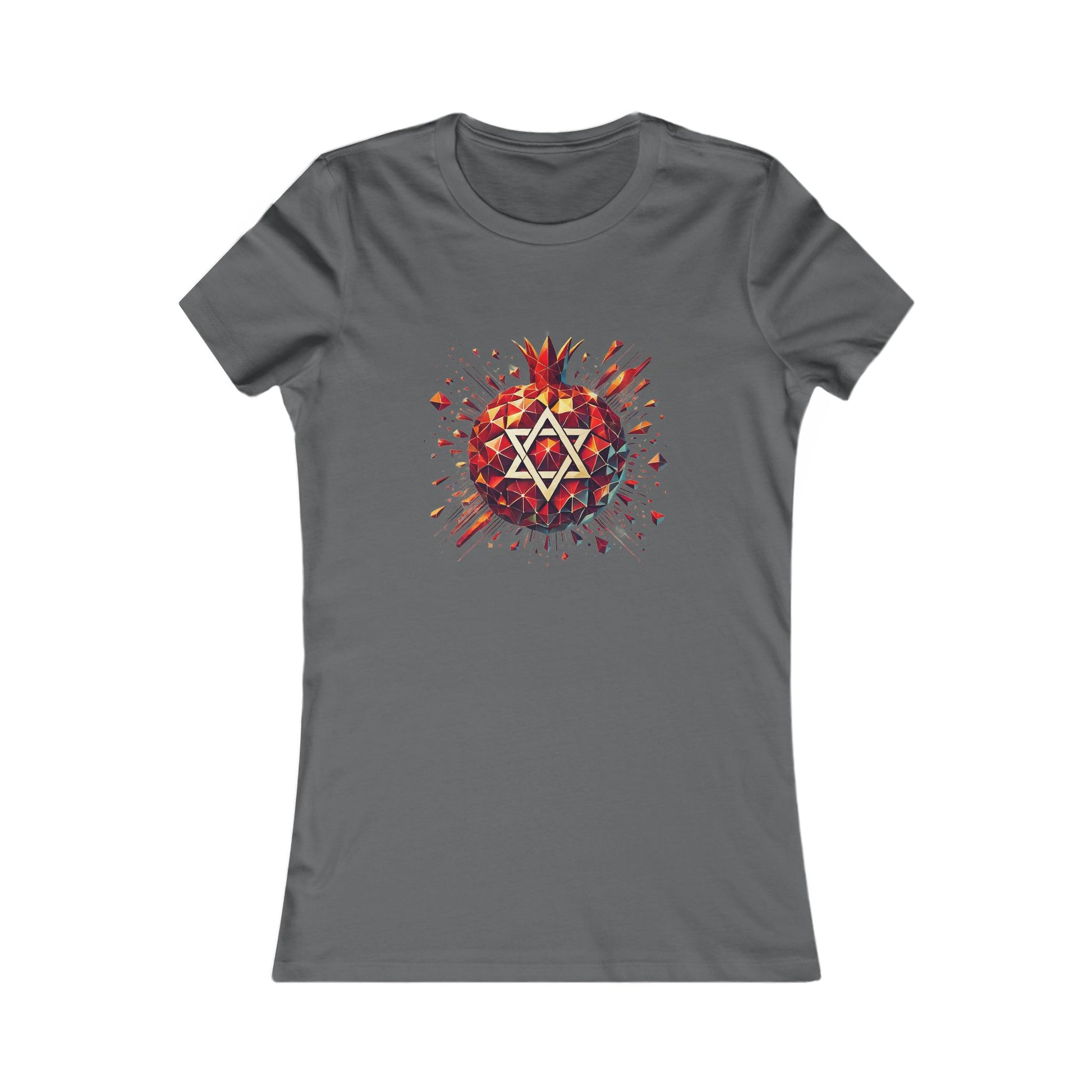 Pomegranate Star of David Women's Favorite Tee - American Zionist