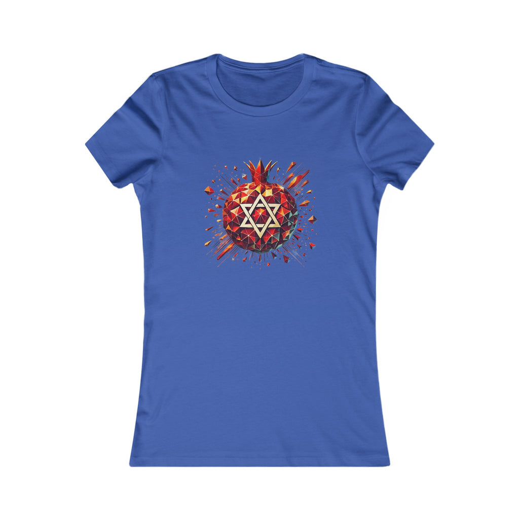 Pomegranate Star of David Women's Favorite Tee - American Zionist
