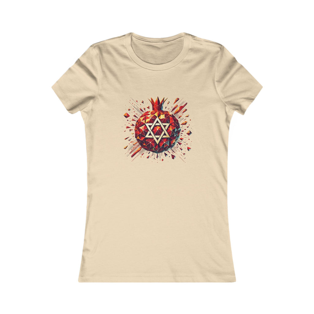 Pomegranate Star of David Women's Favorite Tee - American Zionist