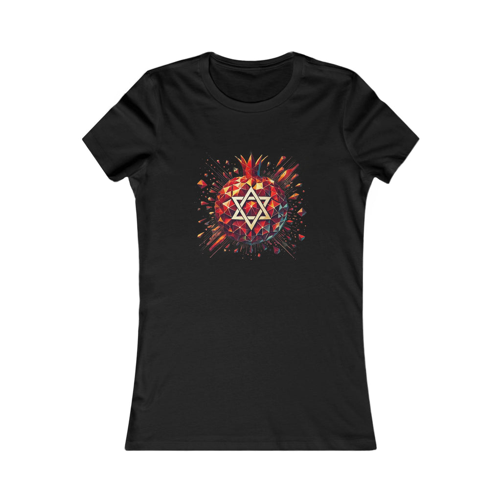 Pomegranate Star of David Women's Favorite Tee - American Zionist