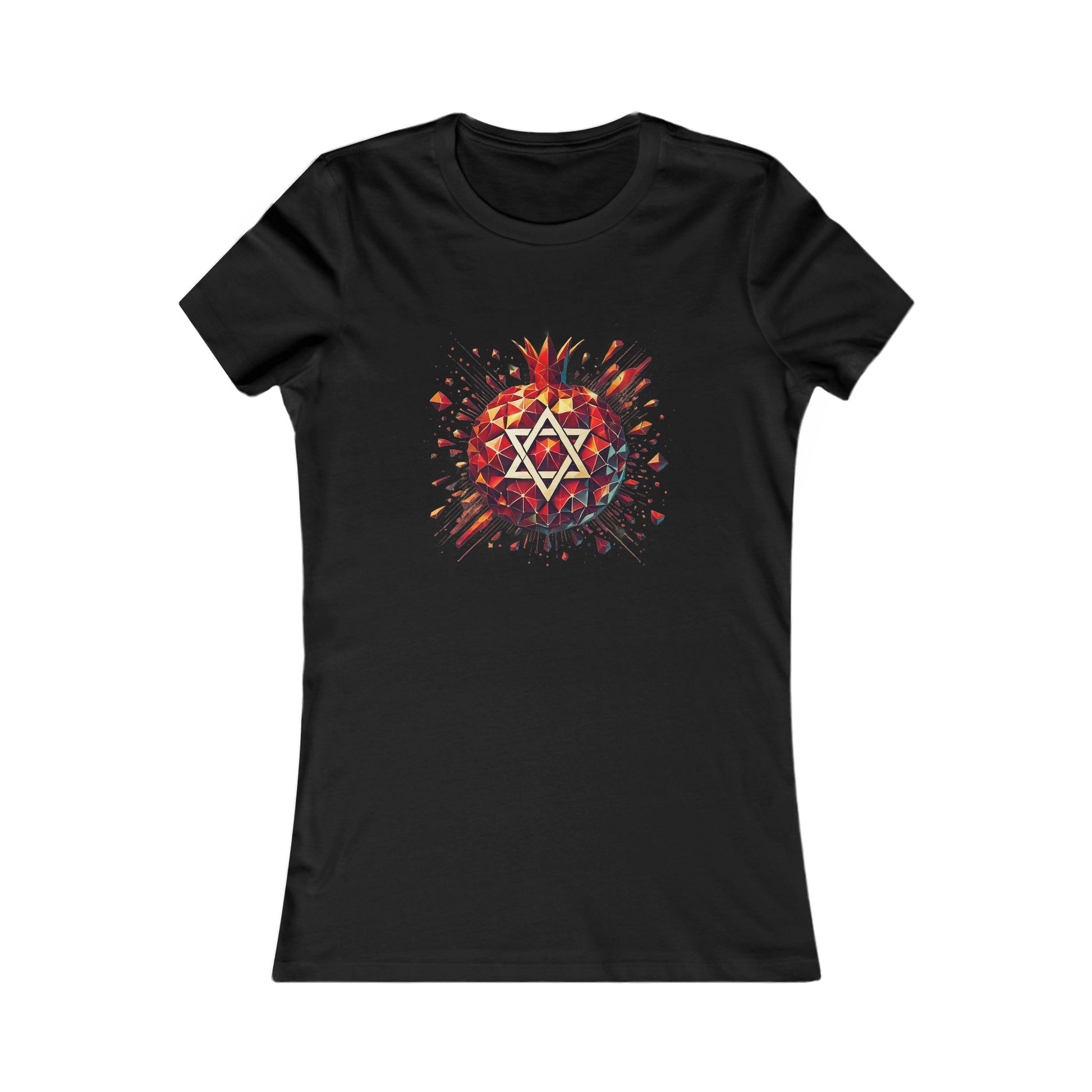 Pomegranate Star of David Women's Favorite Tee - American Zionist