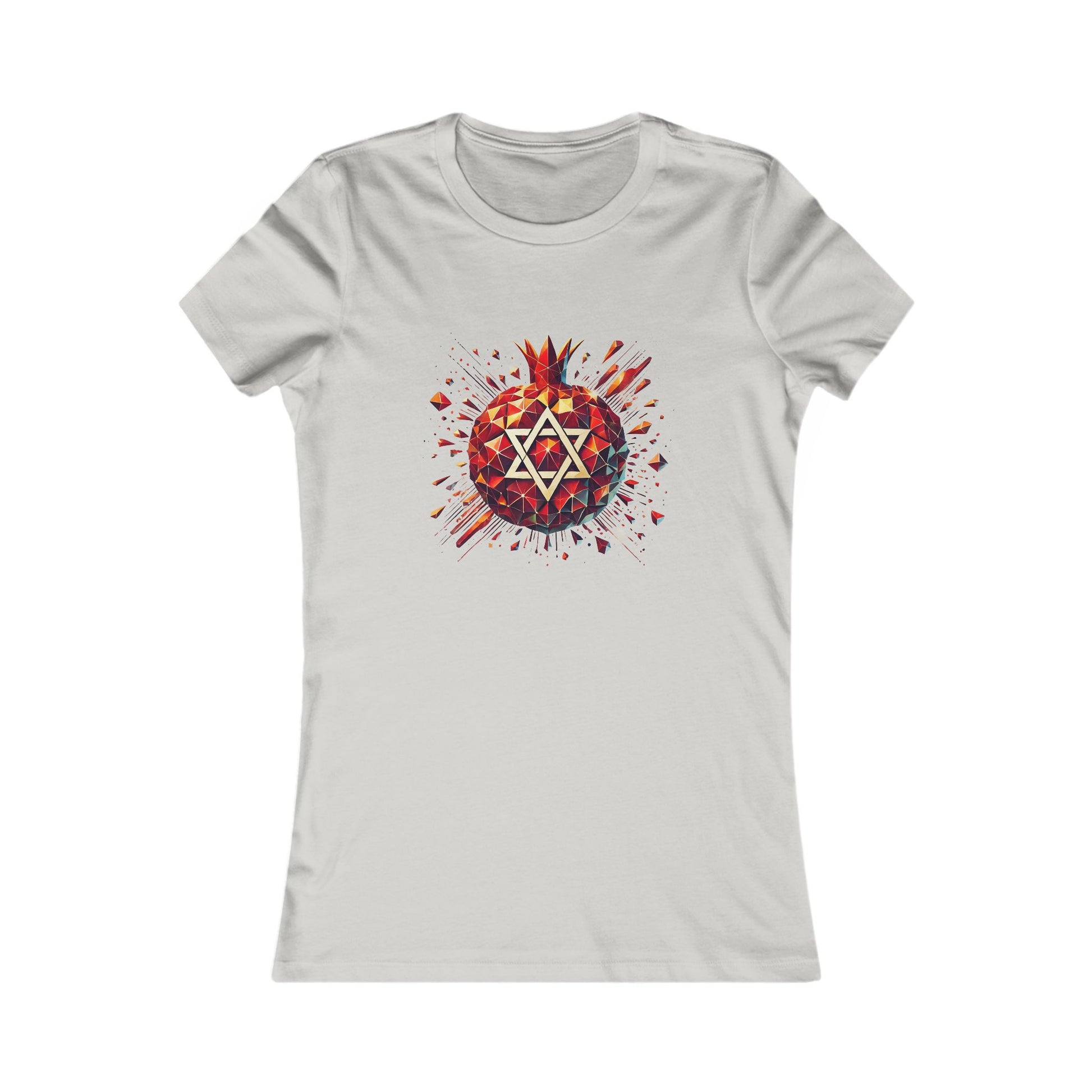 Pomegranate Star of David Women's Favorite Tee - American Zionist