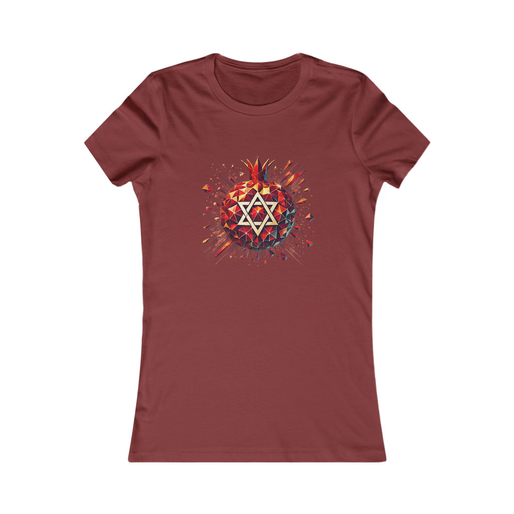 Pomegranate Star of David Women's Favorite Tee - American Zionist