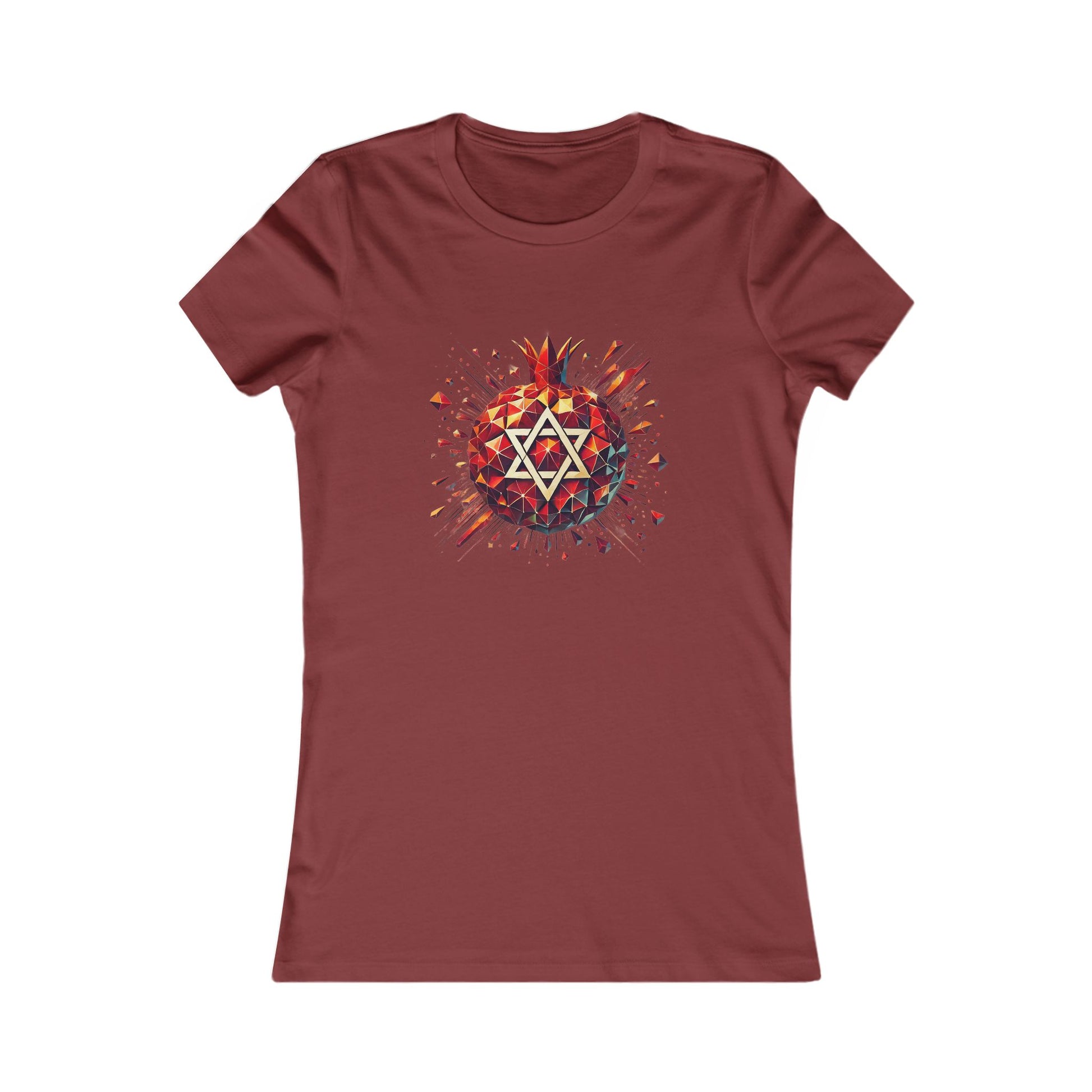 Pomegranate Star of David Women's Favorite Tee - American Zionist