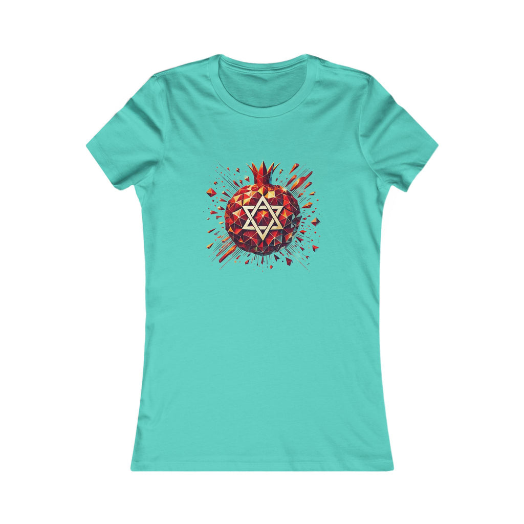 Pomegranate Star of David Women's Favorite Tee - American Zionist