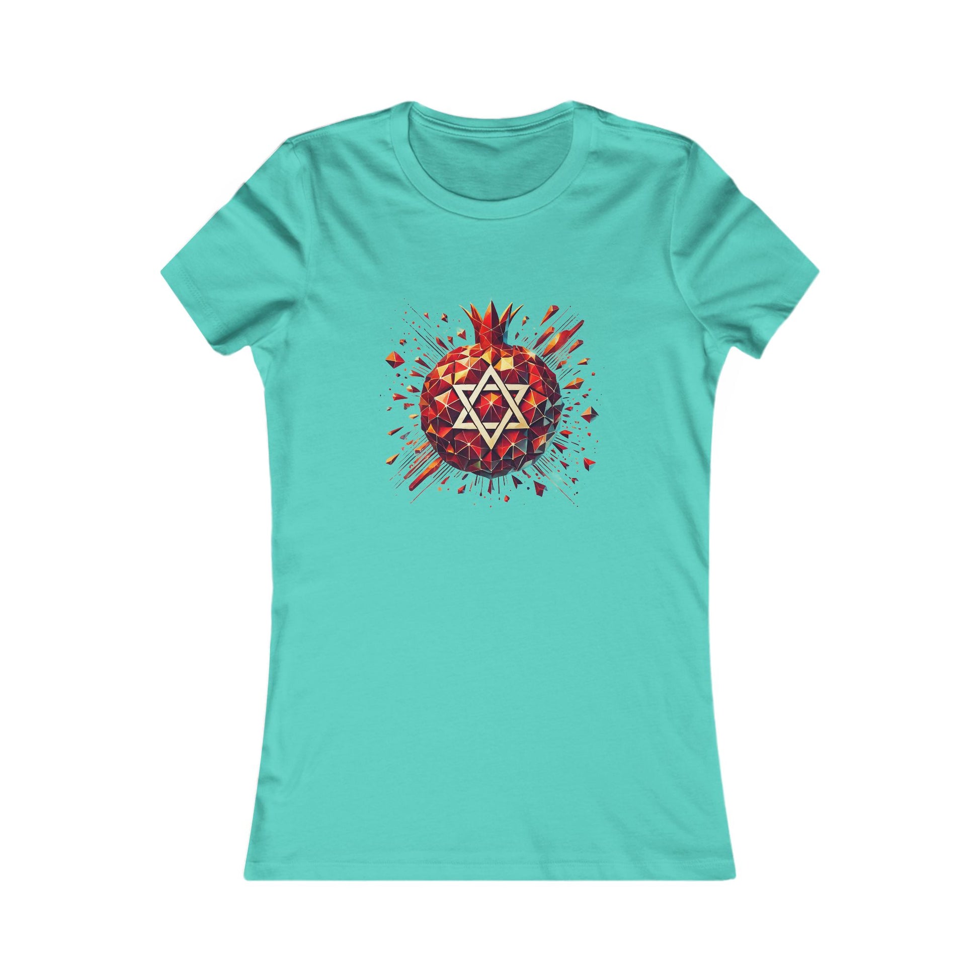 Pomegranate Star of David Women's Favorite Tee - American Zionist