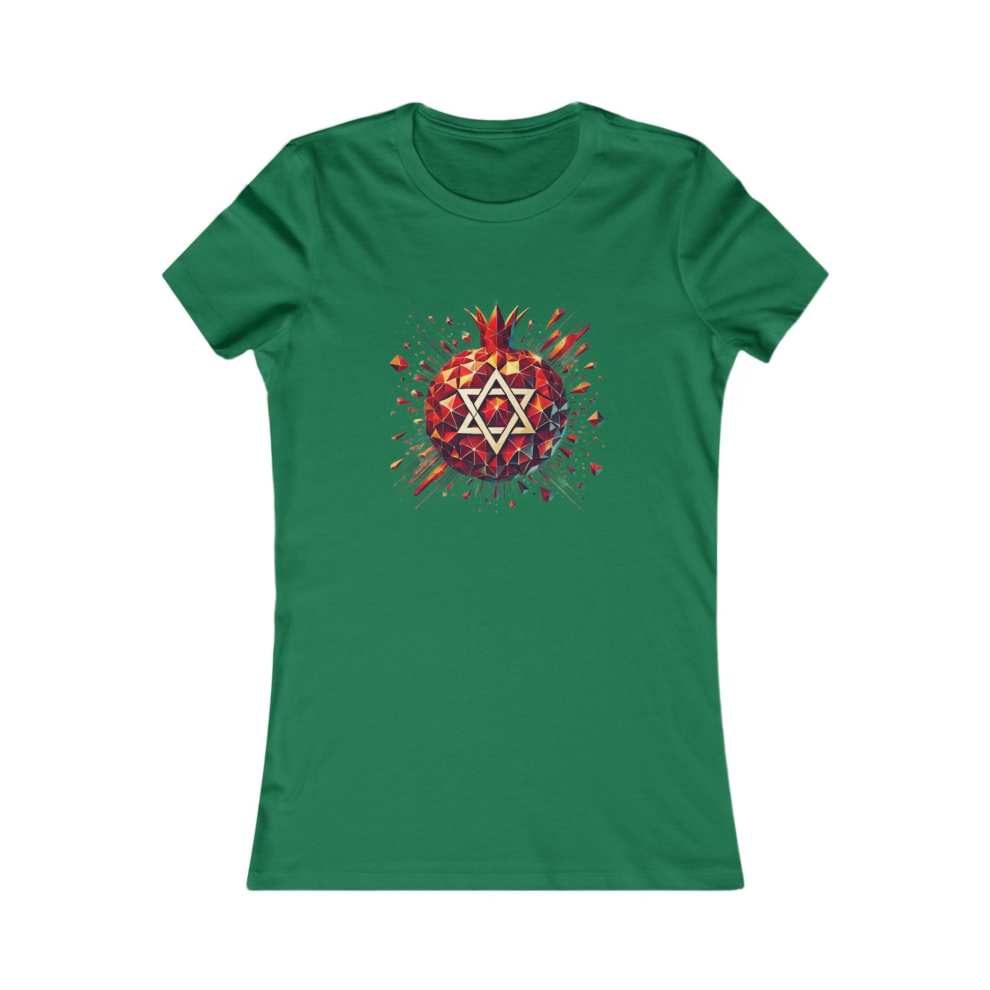 Pomegranate Star of David Women's Favorite Tee - American Zionist