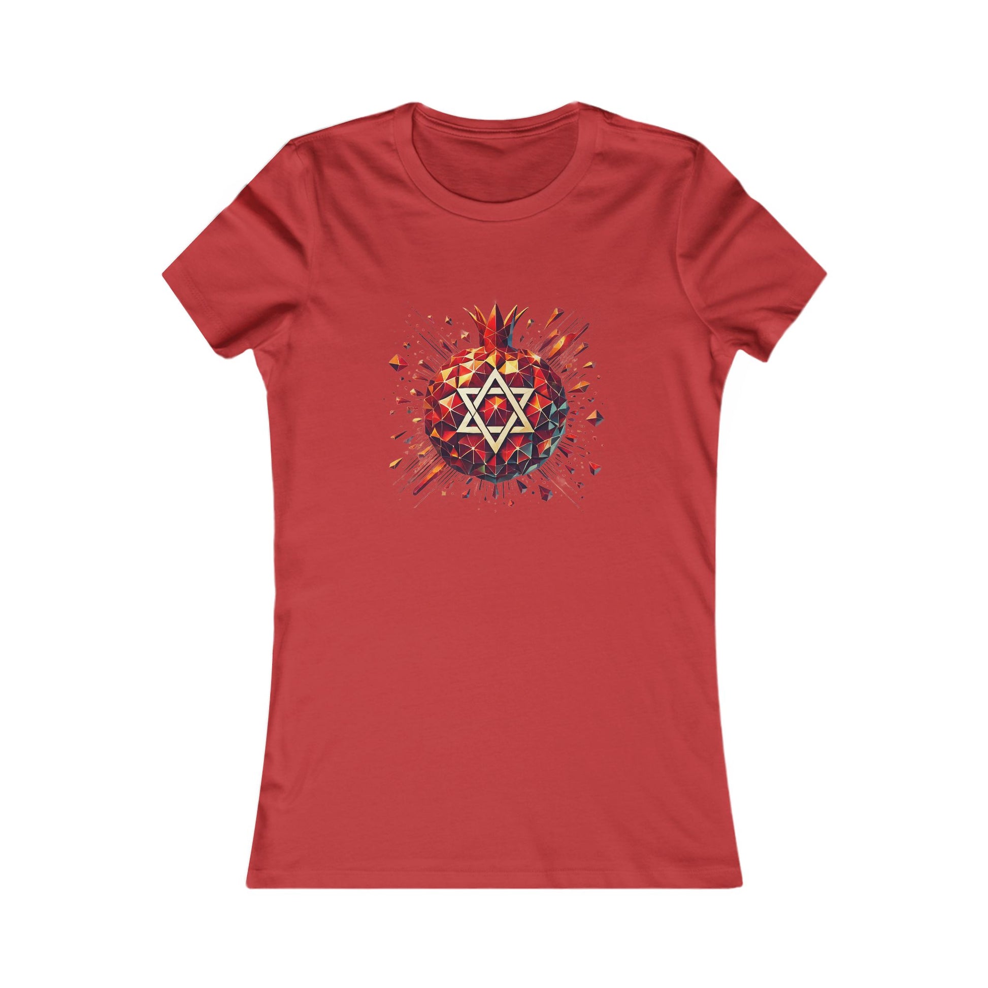 Pomegranate Star of David Women's Favorite Tee - American Zionist
