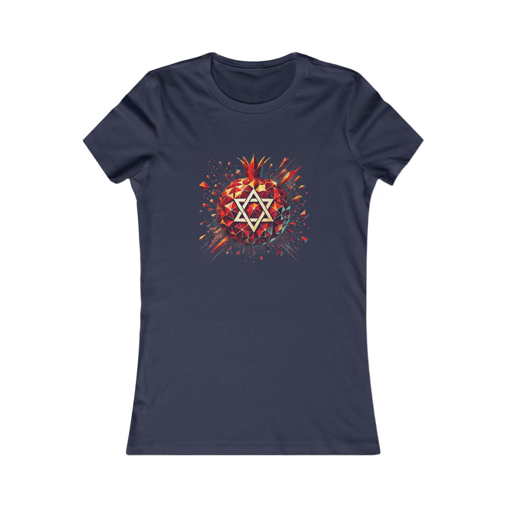Pomegranate Star of David Women's Favorite Tee - American Zionist