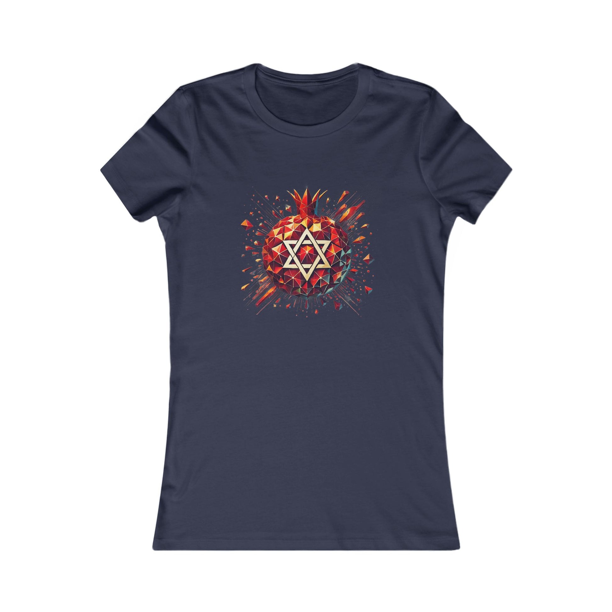 Pomegranate Star of David Women's Favorite Tee - American Zionist