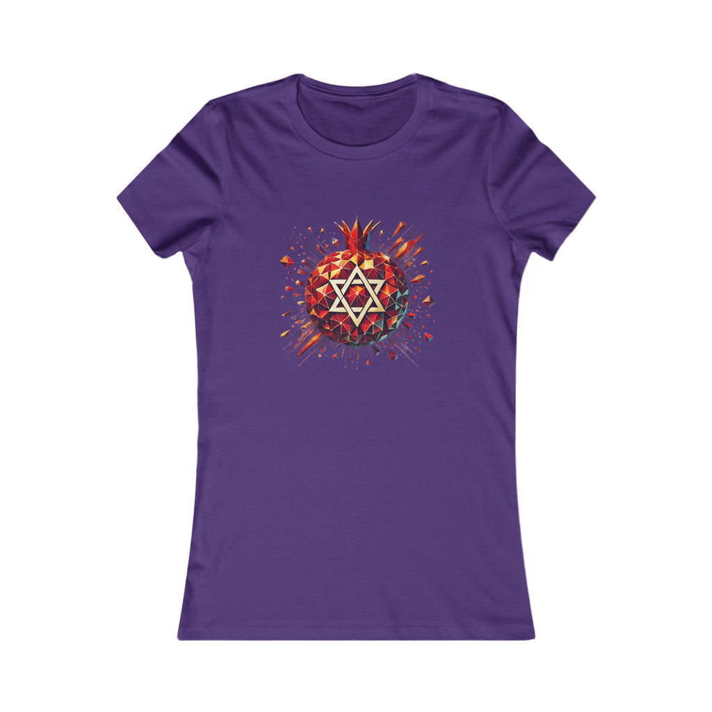 Pomegranate Star of David Women's Favorite Tee - American Zionist