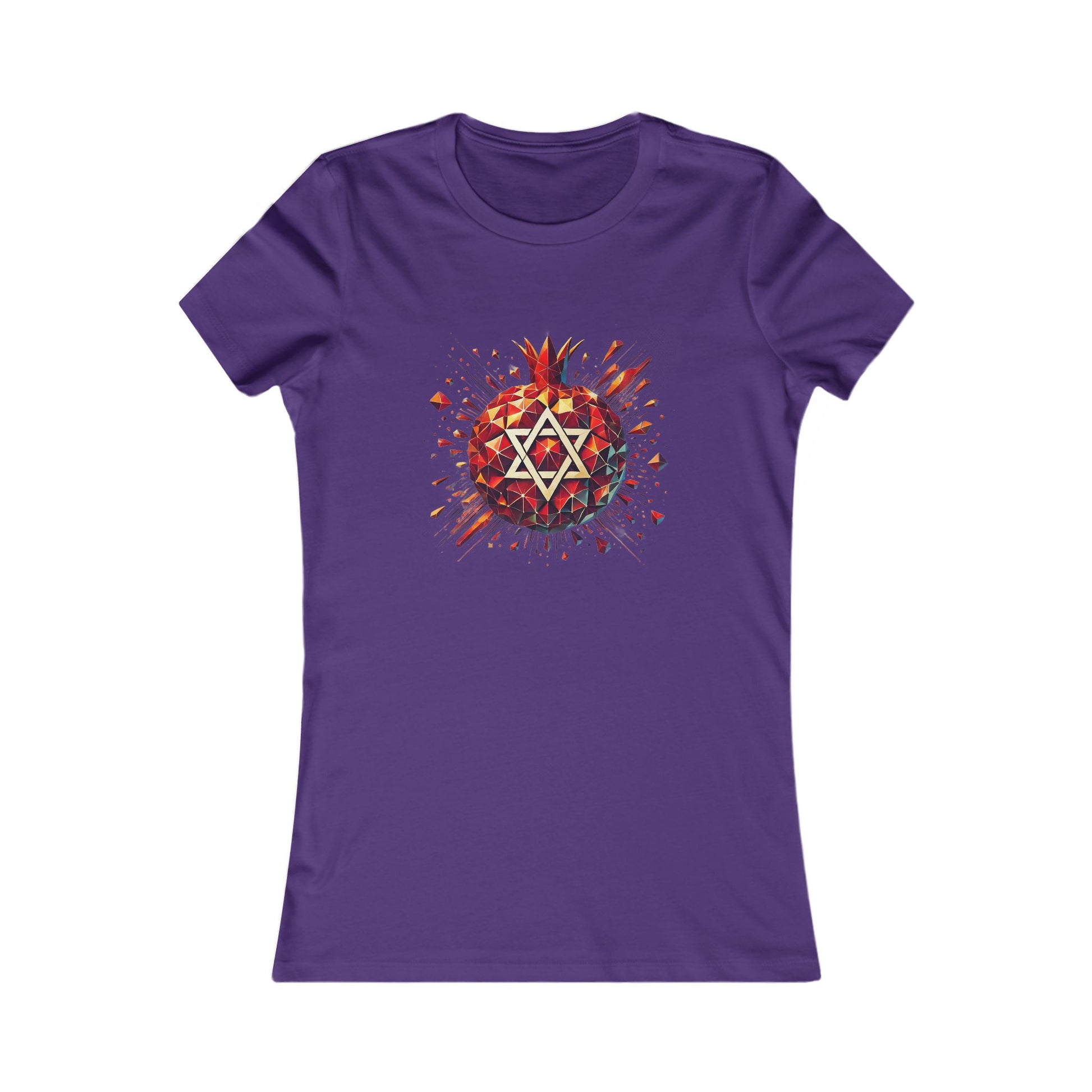 Pomegranate Star of David Women's Favorite Tee - American Zionist