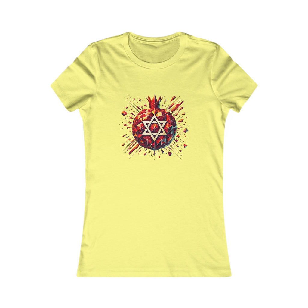 Pomegranate Star of David Women's Favorite Tee - American Zionist
