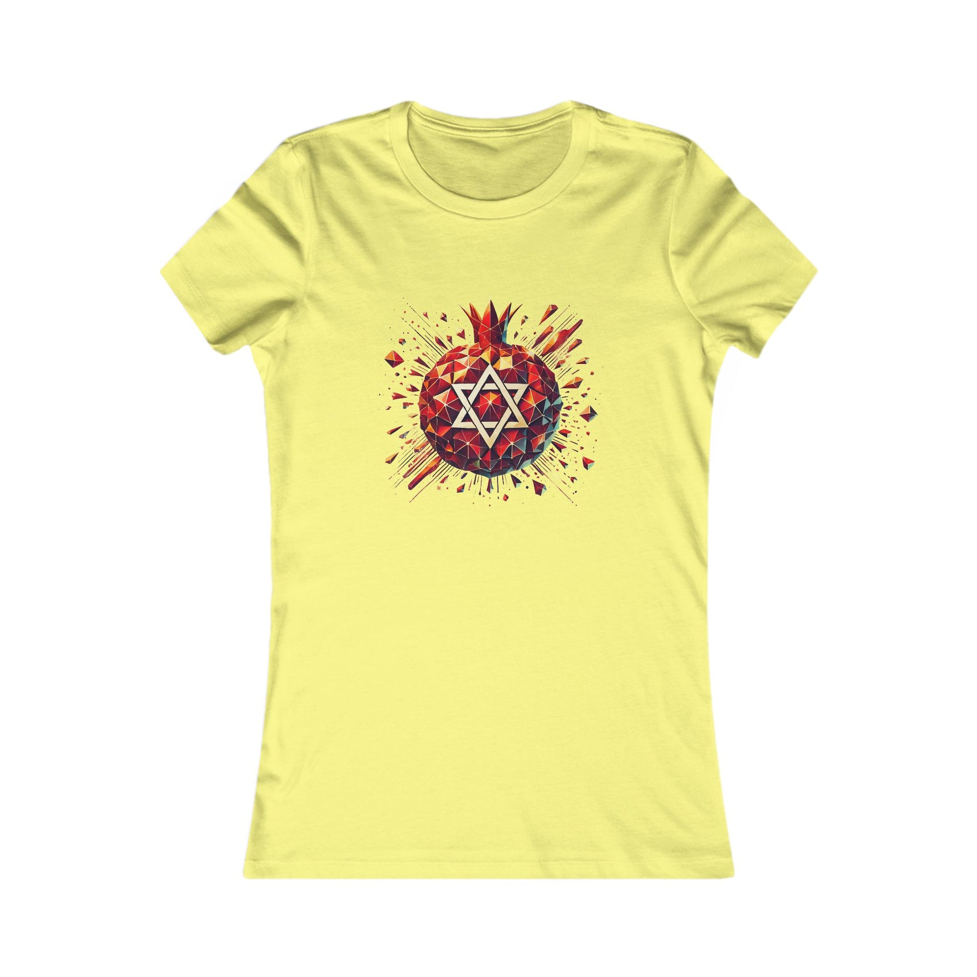Pomegranate Star of David Women's Favorite Tee - American Zionist