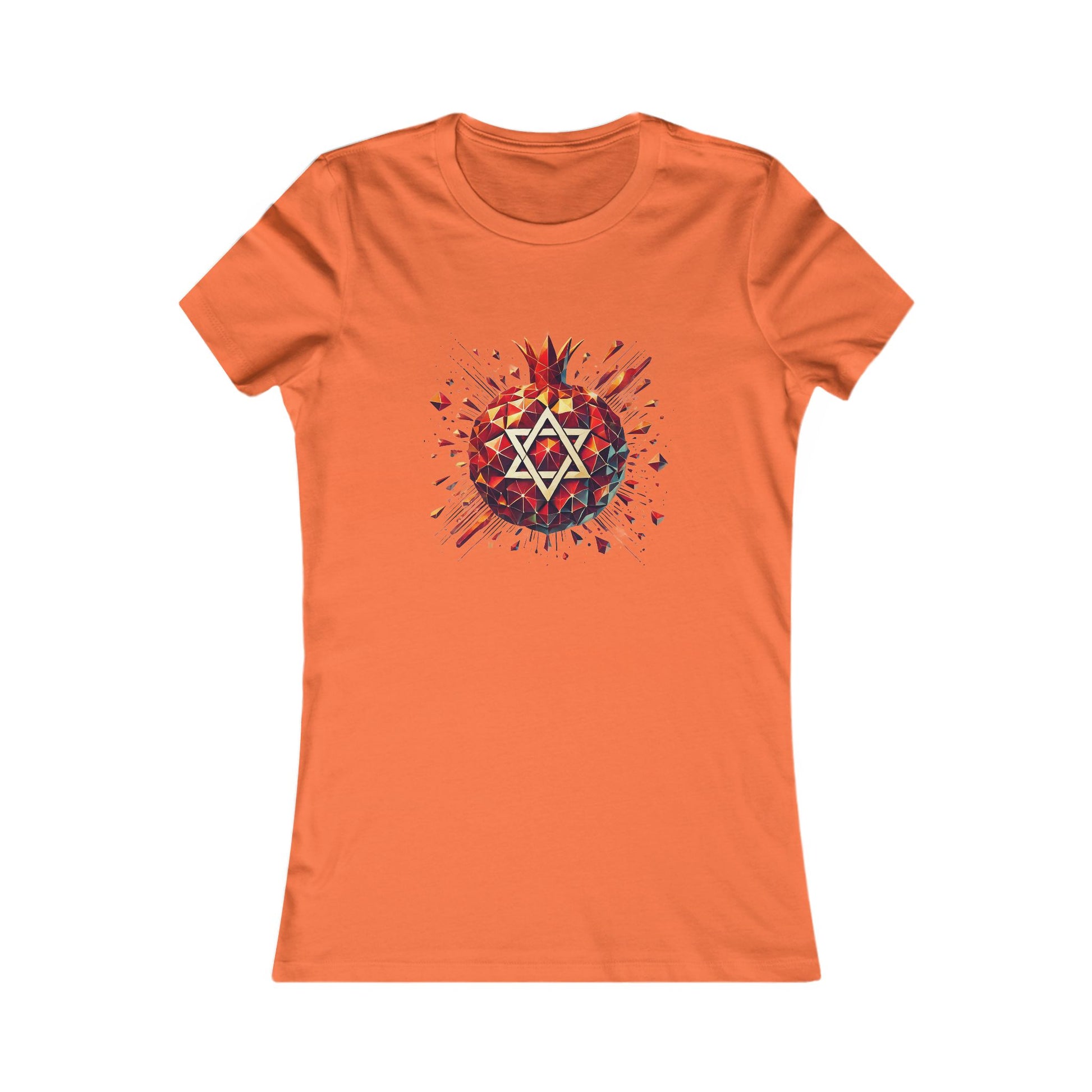 Pomegranate Star of David Women's Favorite Tee - American Zionist